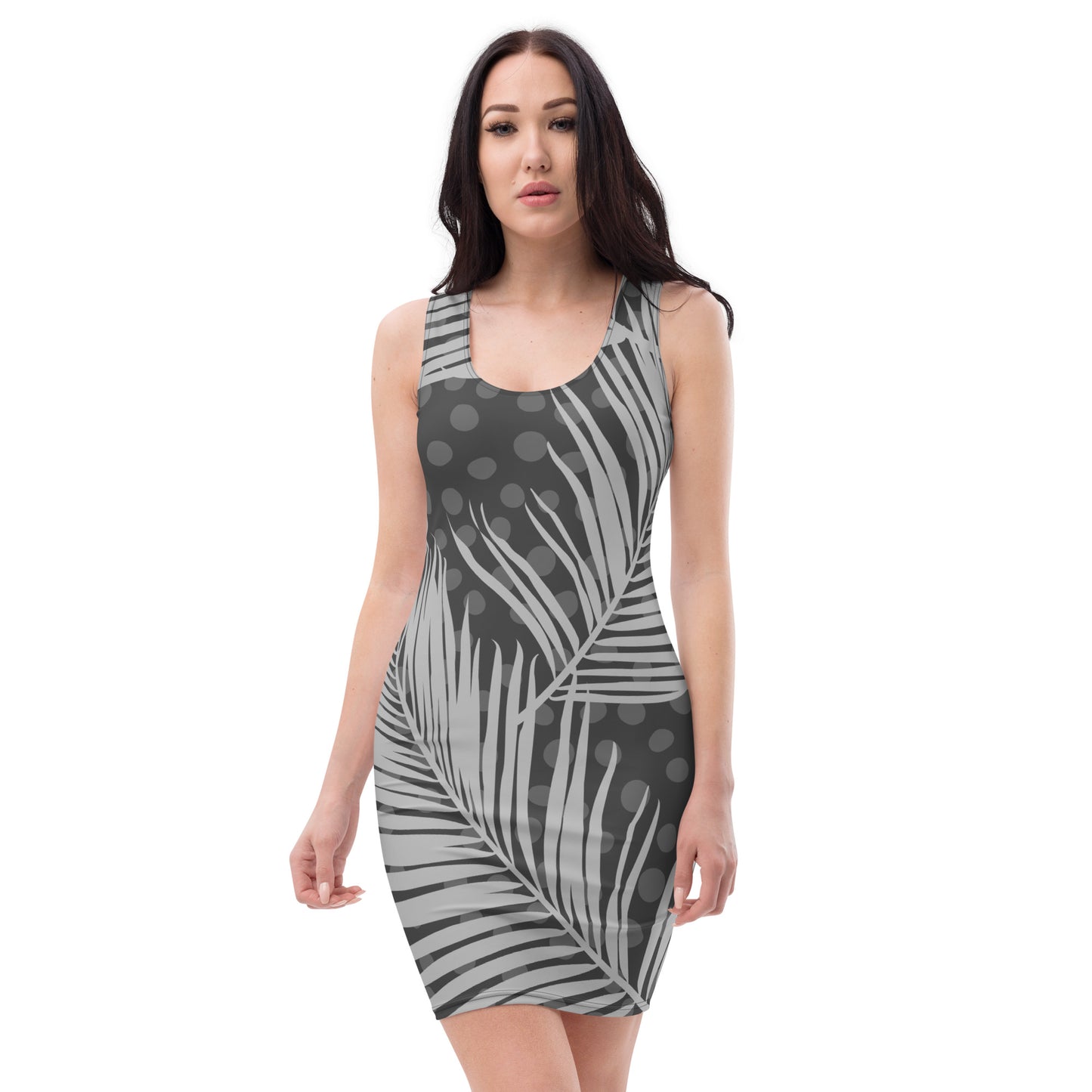 Amazon Rainforest Bodycon dress (Grey)