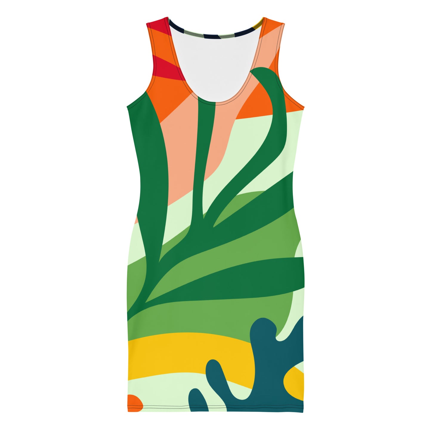 Amazon Rainforest Bodycon dress (Multicolor)