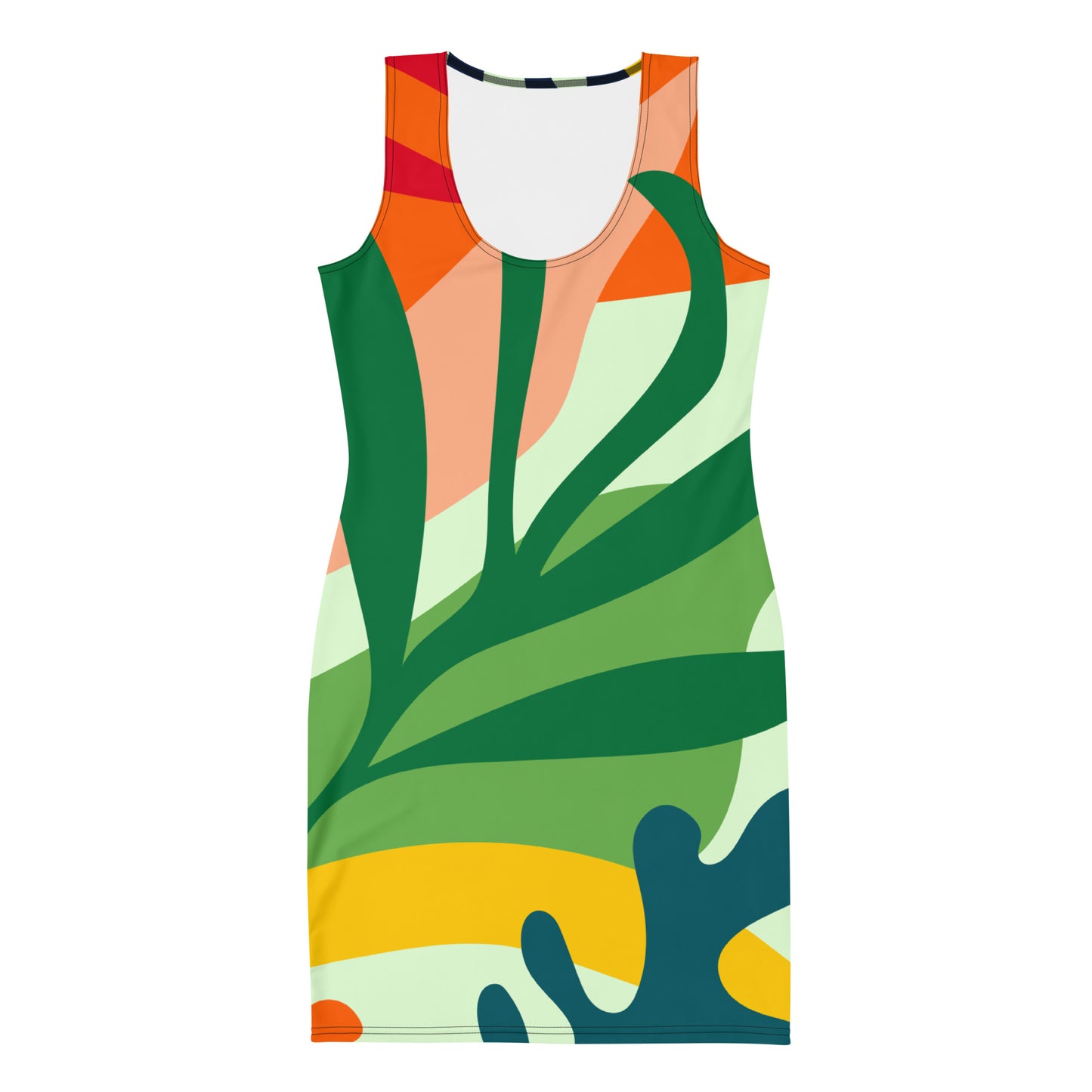 Amazon Rainforest Bodycon dress (Multicolor)