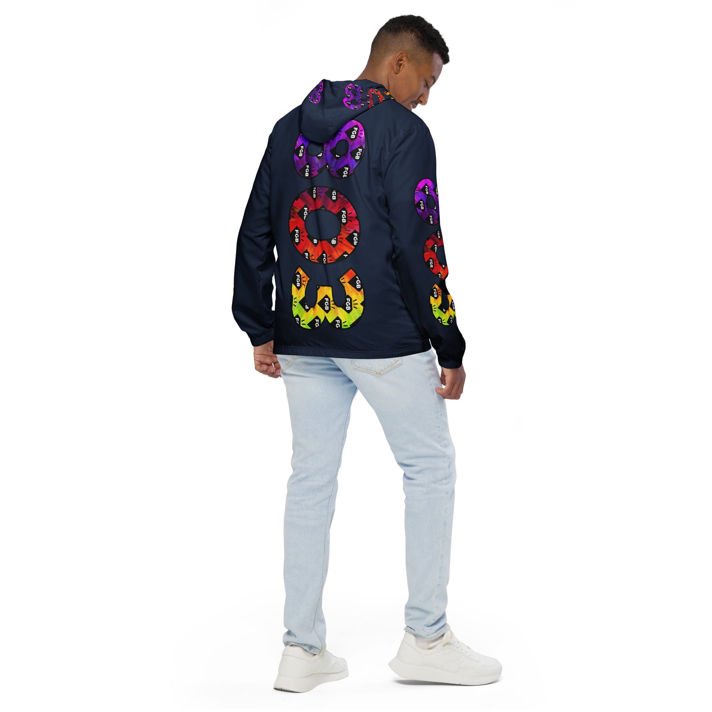 Multicolor 803 Men’s Windbreaker (Navy)