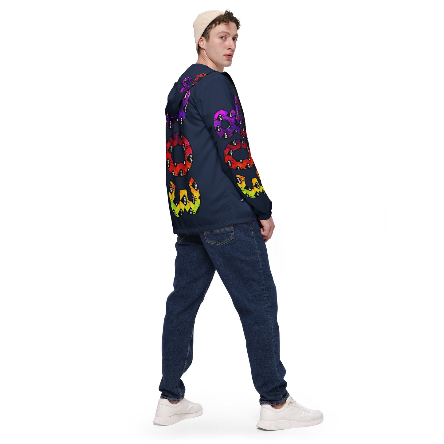 Multicolor 803 Men’s Windbreaker (Navy)