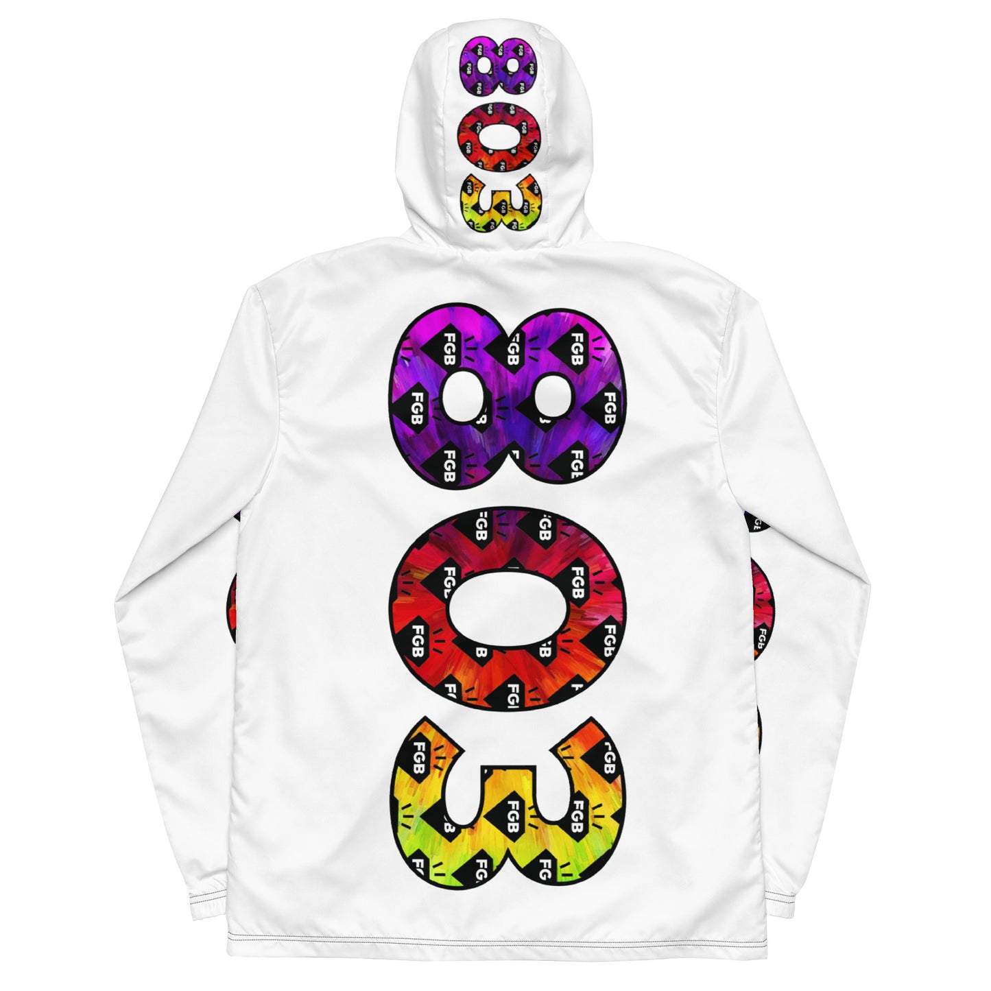 Multicolor 803 Men’s Windbreaker (White)