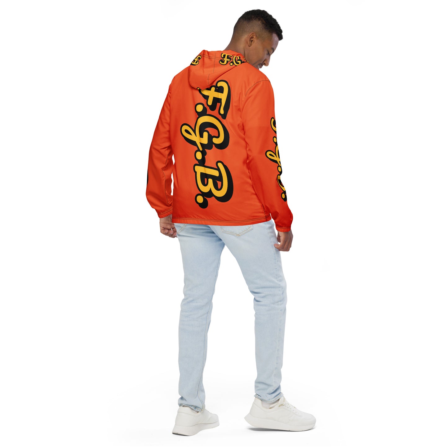 F.G.B. Men’s Windbreaker (Orange)