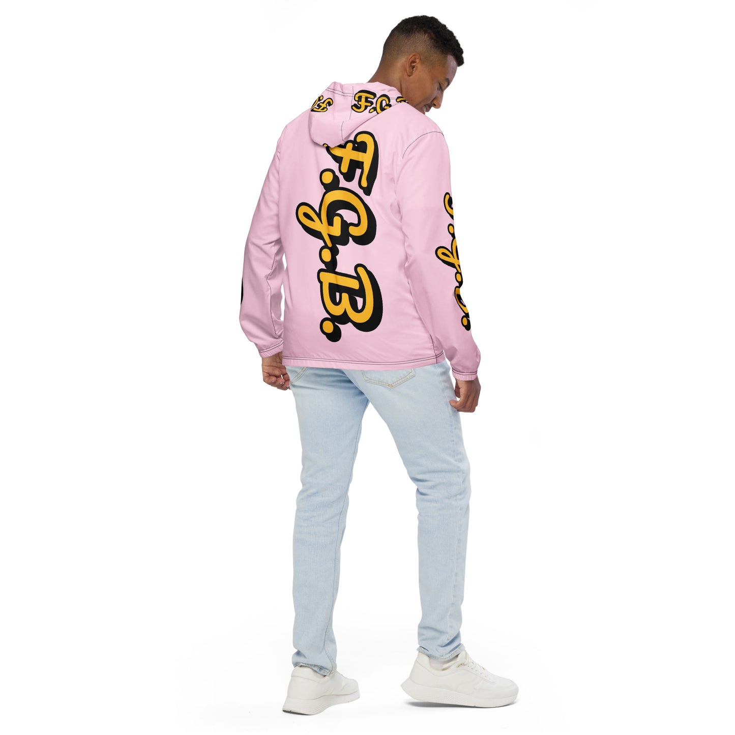 F.G.B. Men’s Windbreaker (Pink)