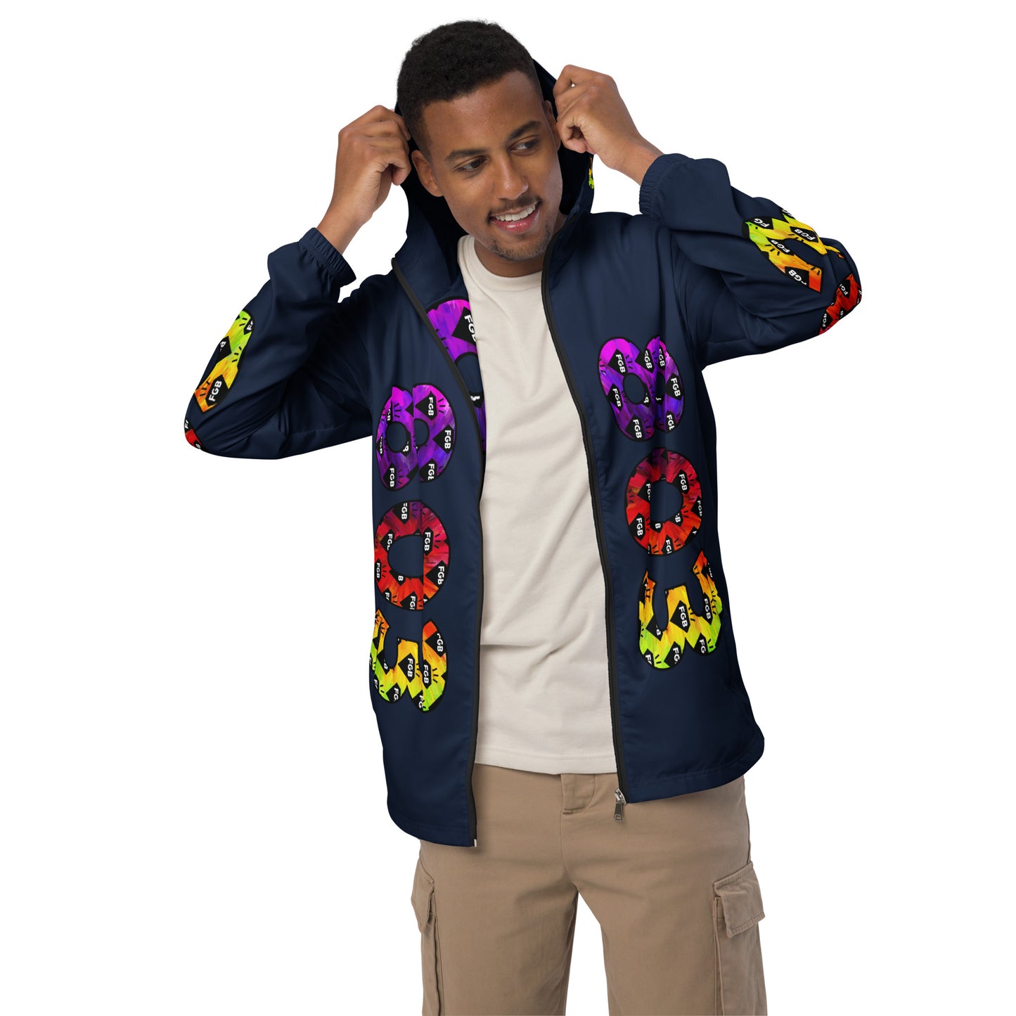 Multicolor 803 Men’s Windbreaker (Navy)