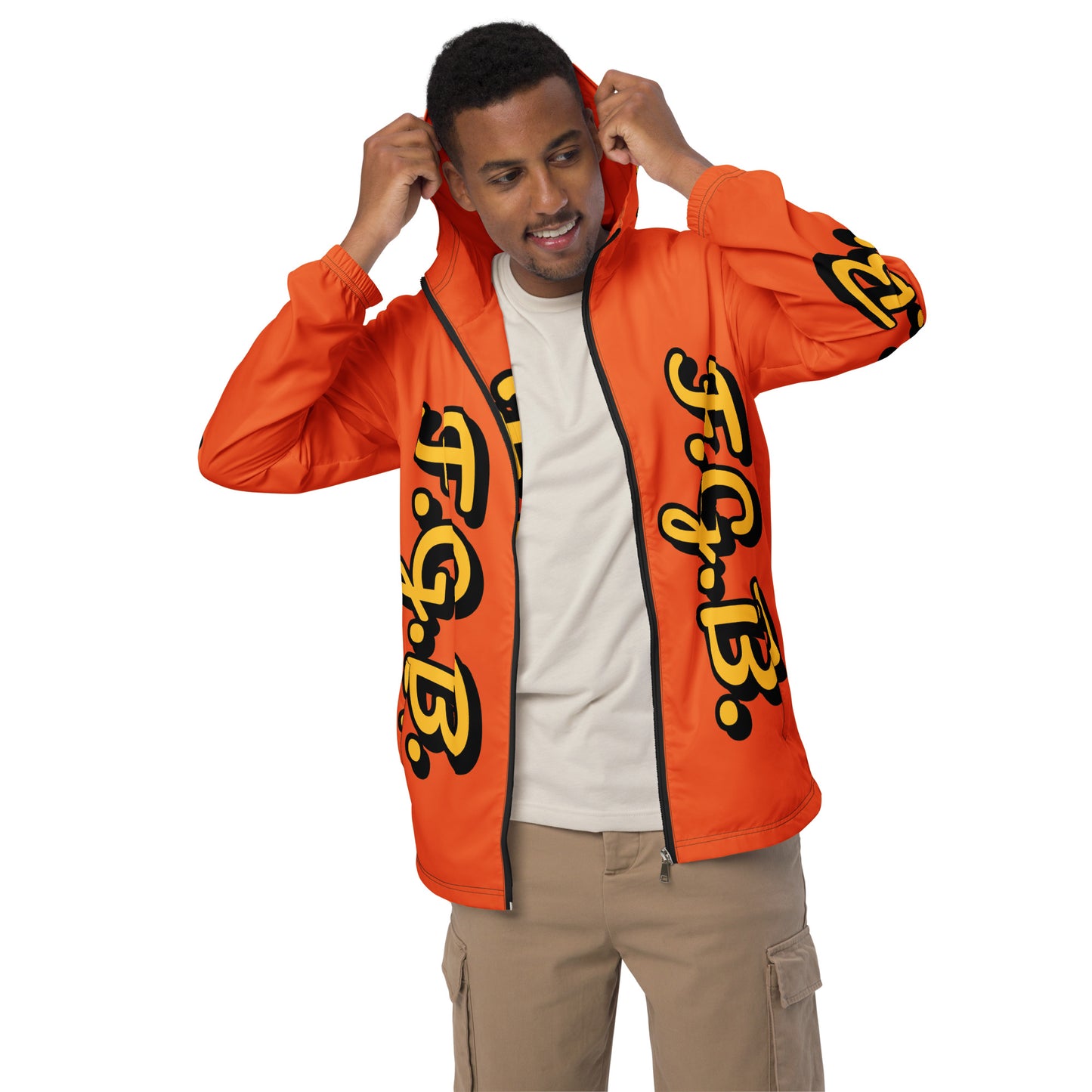 F.G.B. Men’s Windbreaker (Orange)