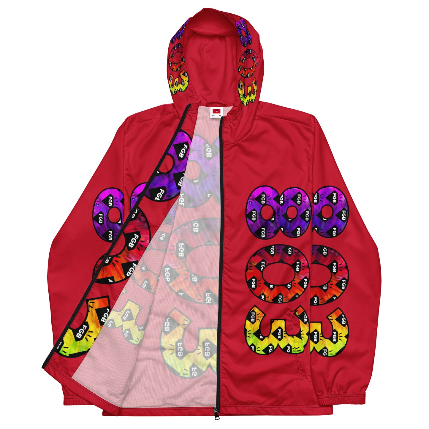 Multicolor 803 Men’s Windbreaker (Red)