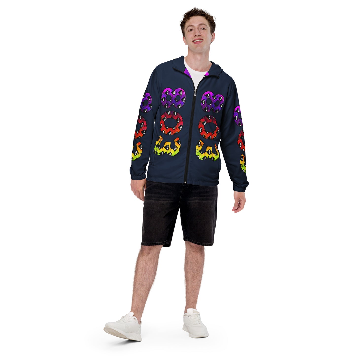 Multicolor 803 Men’s Windbreaker (Navy)