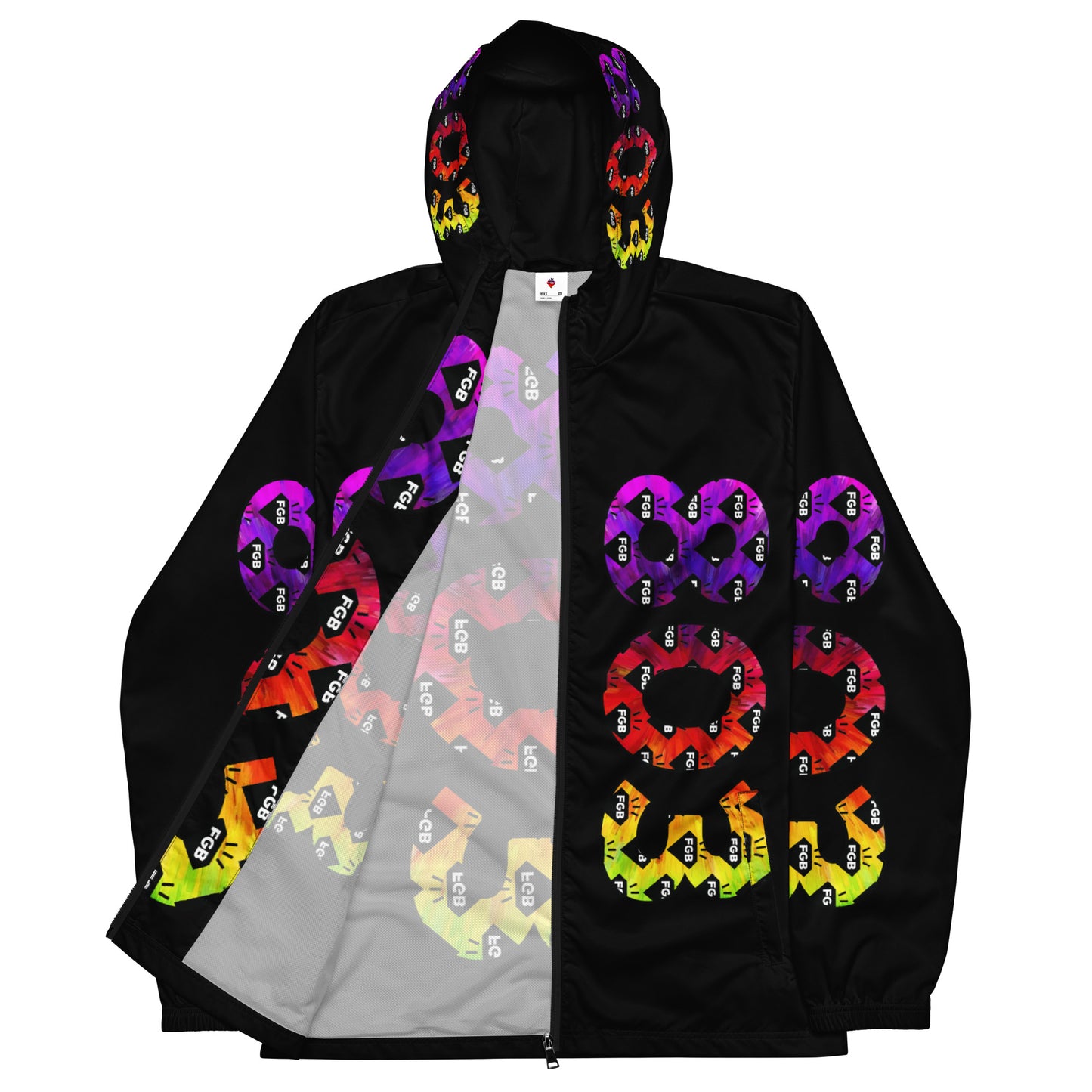 Multicolor 803 Men’s Windbreaker (Black)