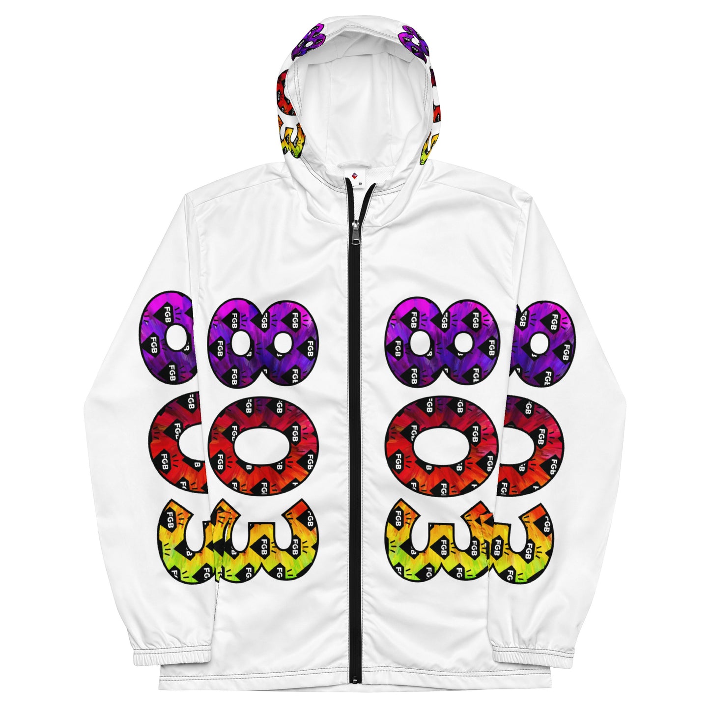 Multicolor 803 Men’s Windbreaker (White)