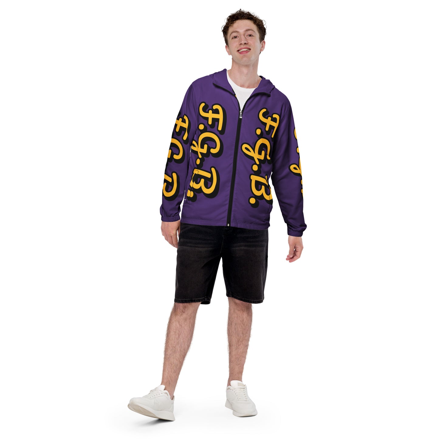 F.G.B. Men’s Windbreaker (Purple)