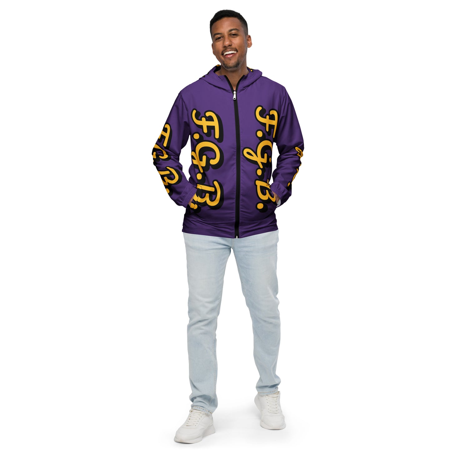 F.G.B. Men’s Windbreaker (Purple)