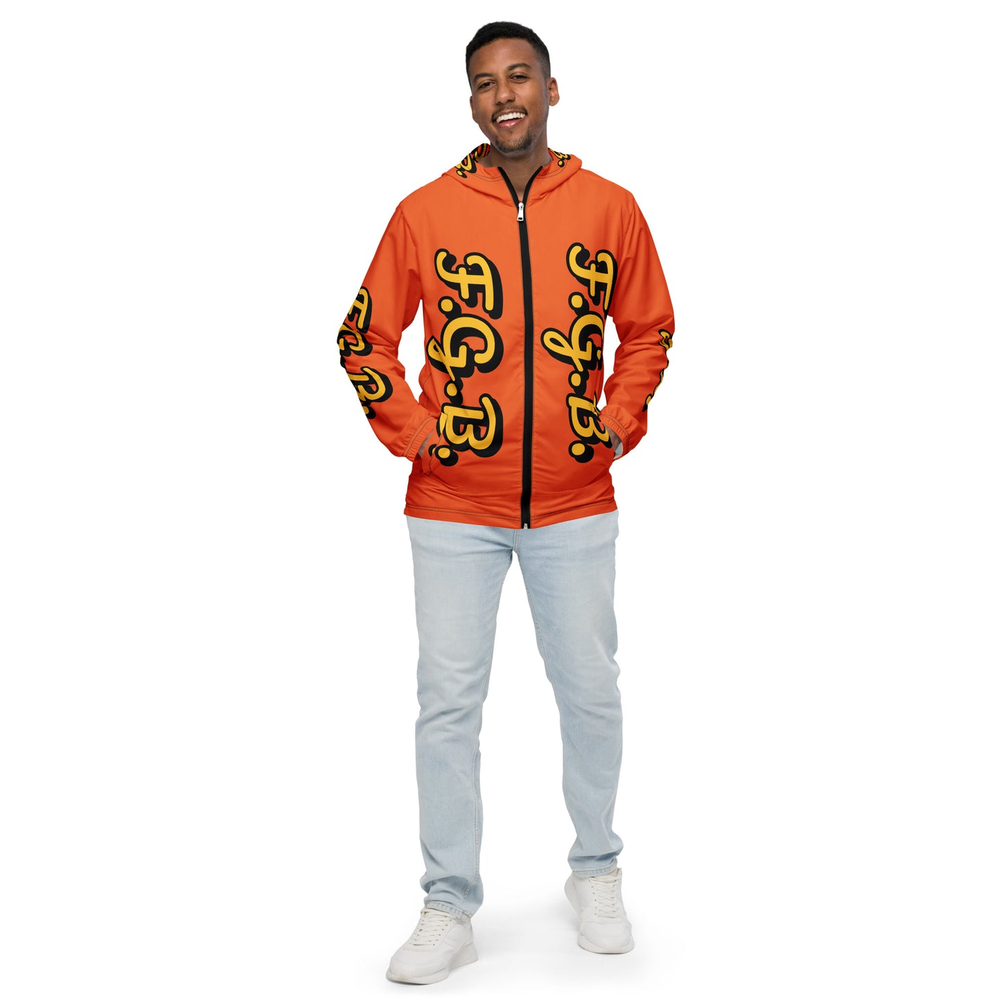 F.G.B. Men’s Windbreaker (Orange)