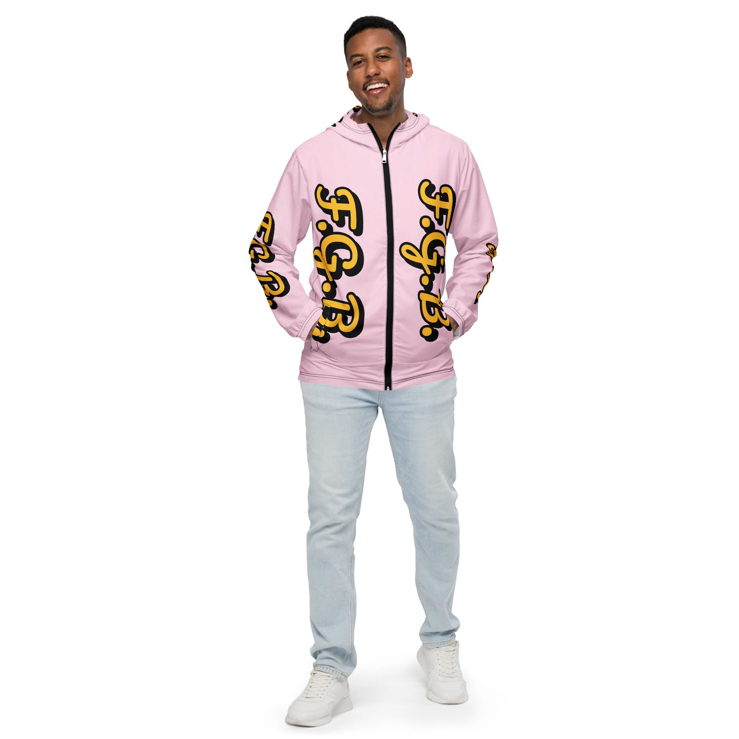 F.G.B. Men’s Windbreaker (Pink)