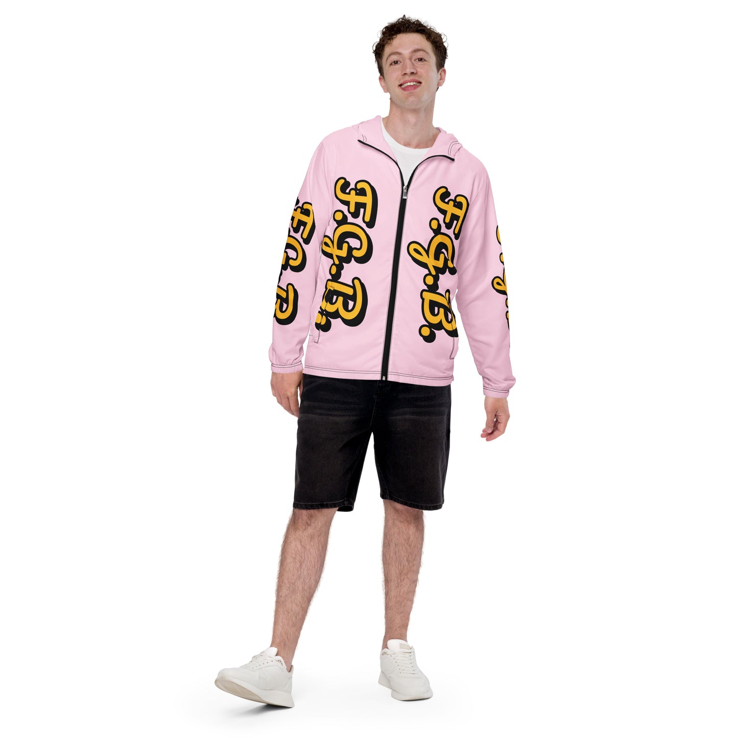 F.G.B. Men’s Windbreaker (Pink)