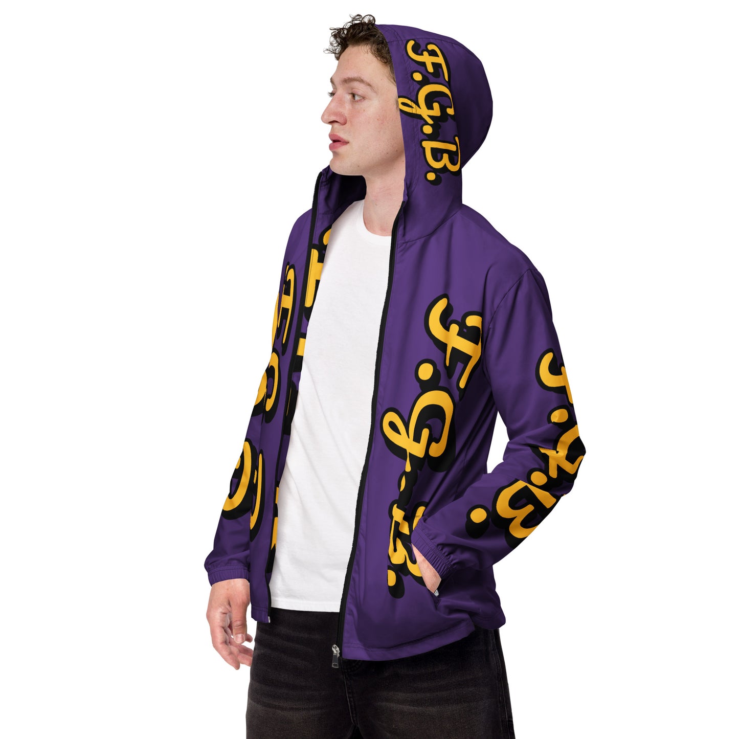 F.G.B. Men’s Windbreaker (Purple)