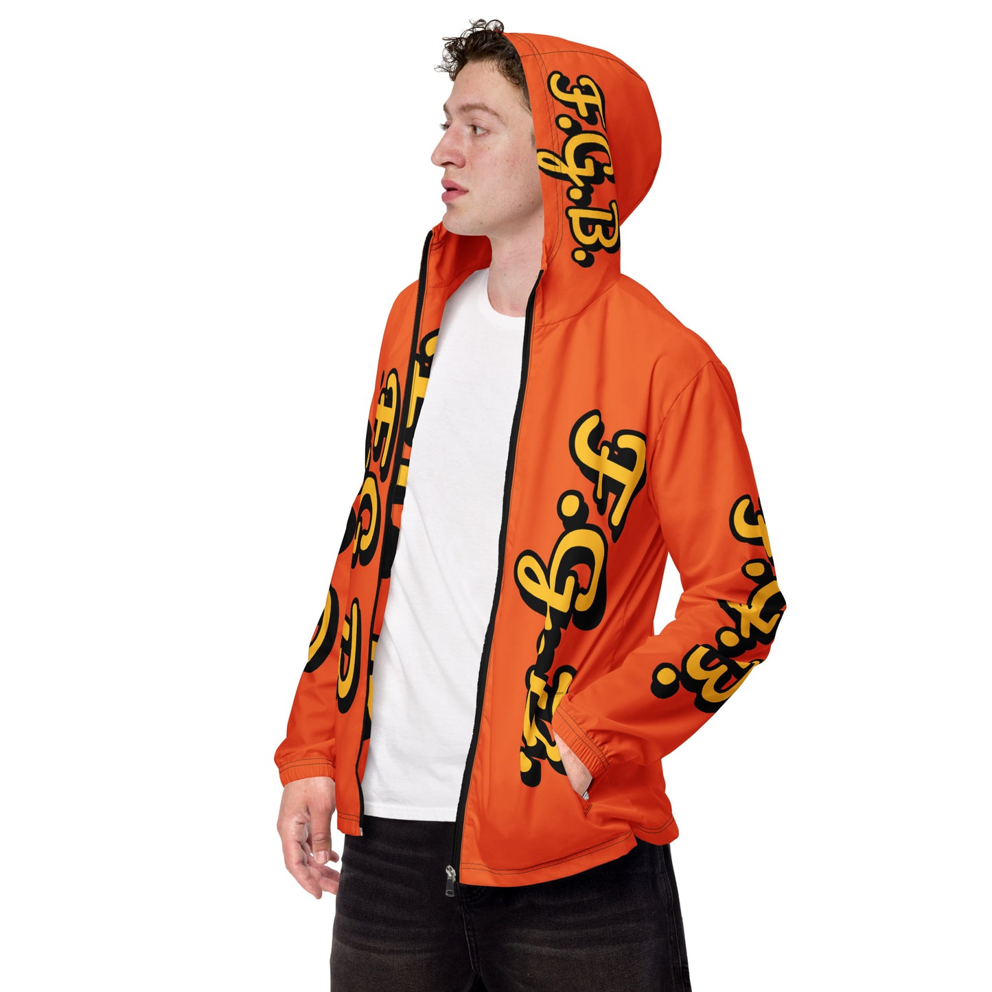 F.G.B. Men’s Windbreaker (Orange)