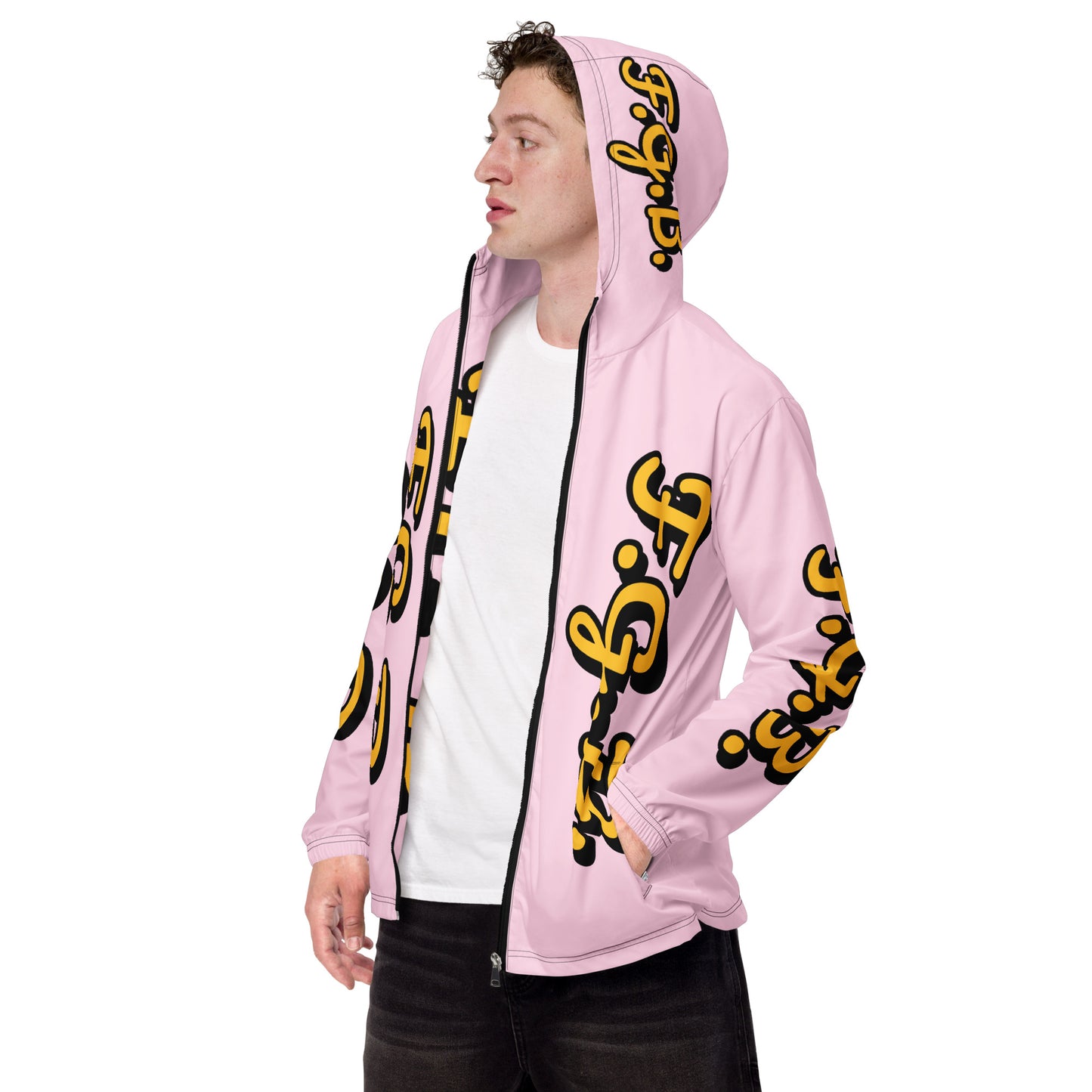 F.G.B. Men’s Windbreaker (Pink)