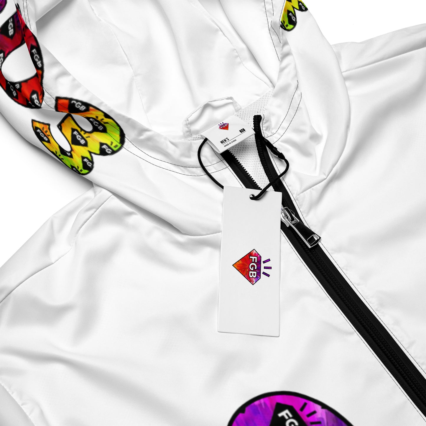 Multicolor 803 Men’s Windbreaker (White)