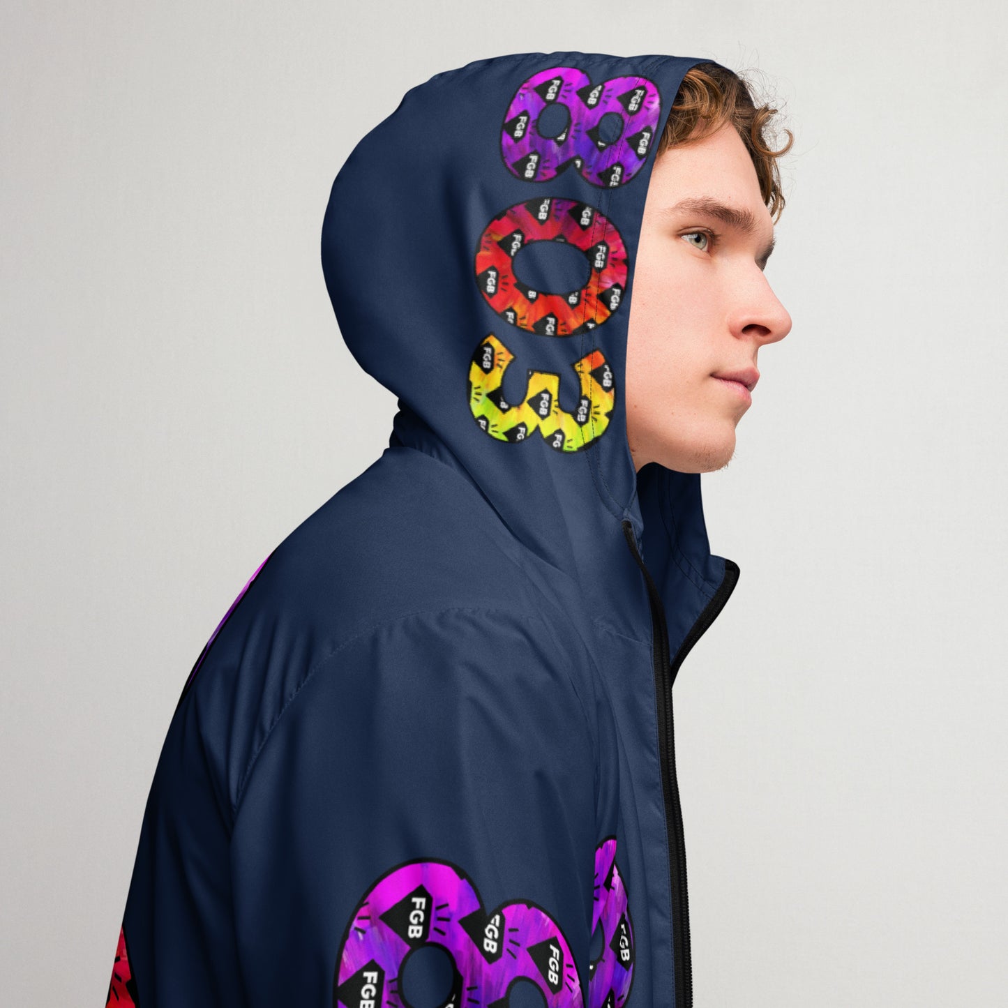 Multicolor 803 Men’s Windbreaker (Navy)