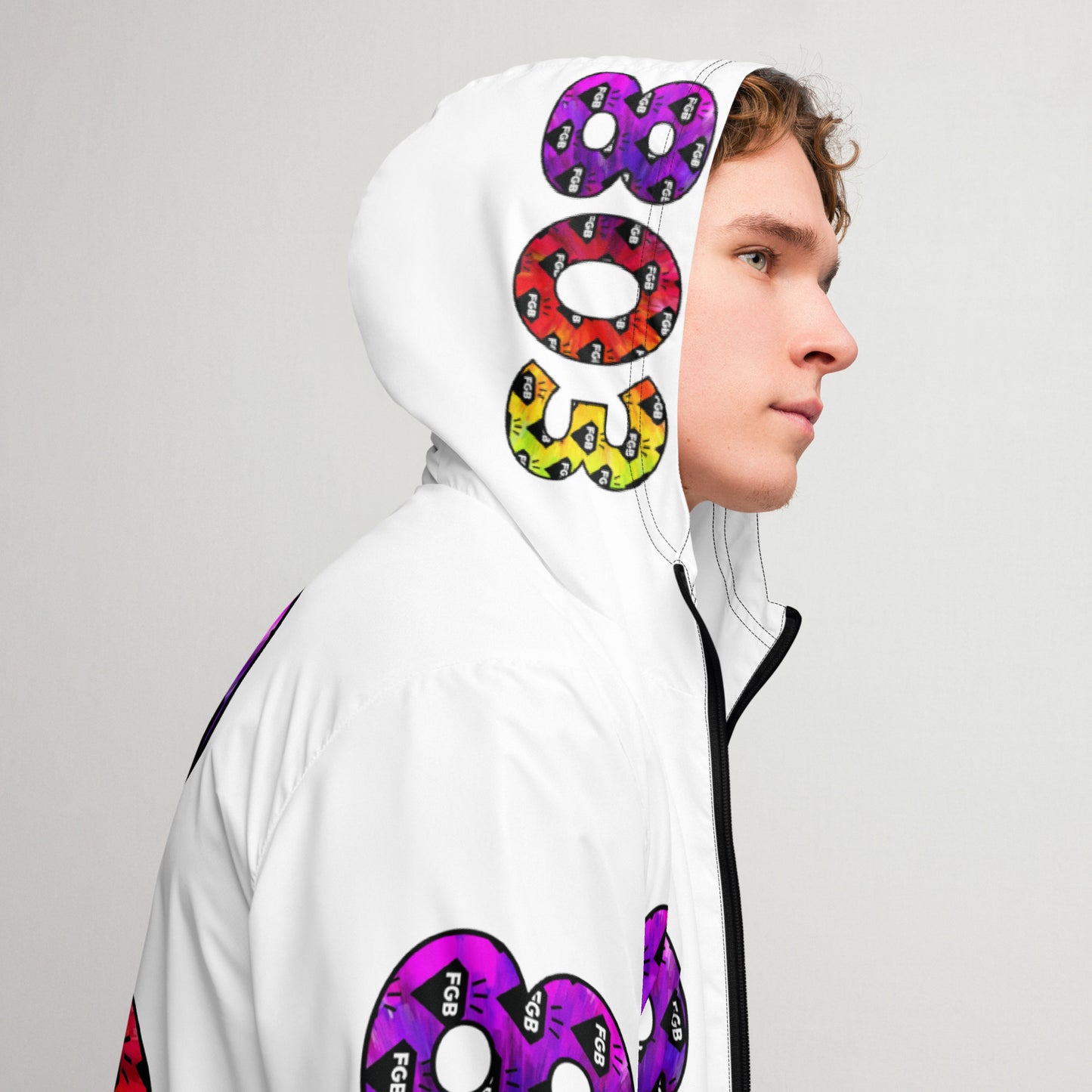 Multicolor 803 Men’s Windbreaker (White)