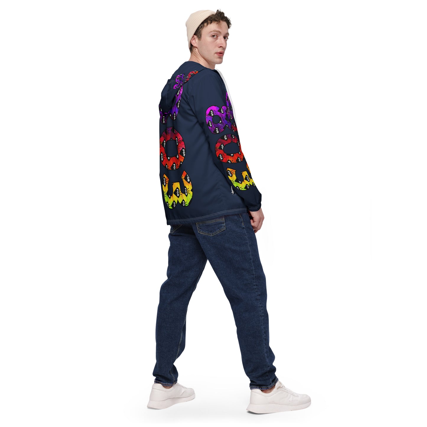 Multicolor 803 Men’s Windbreaker (Navy)