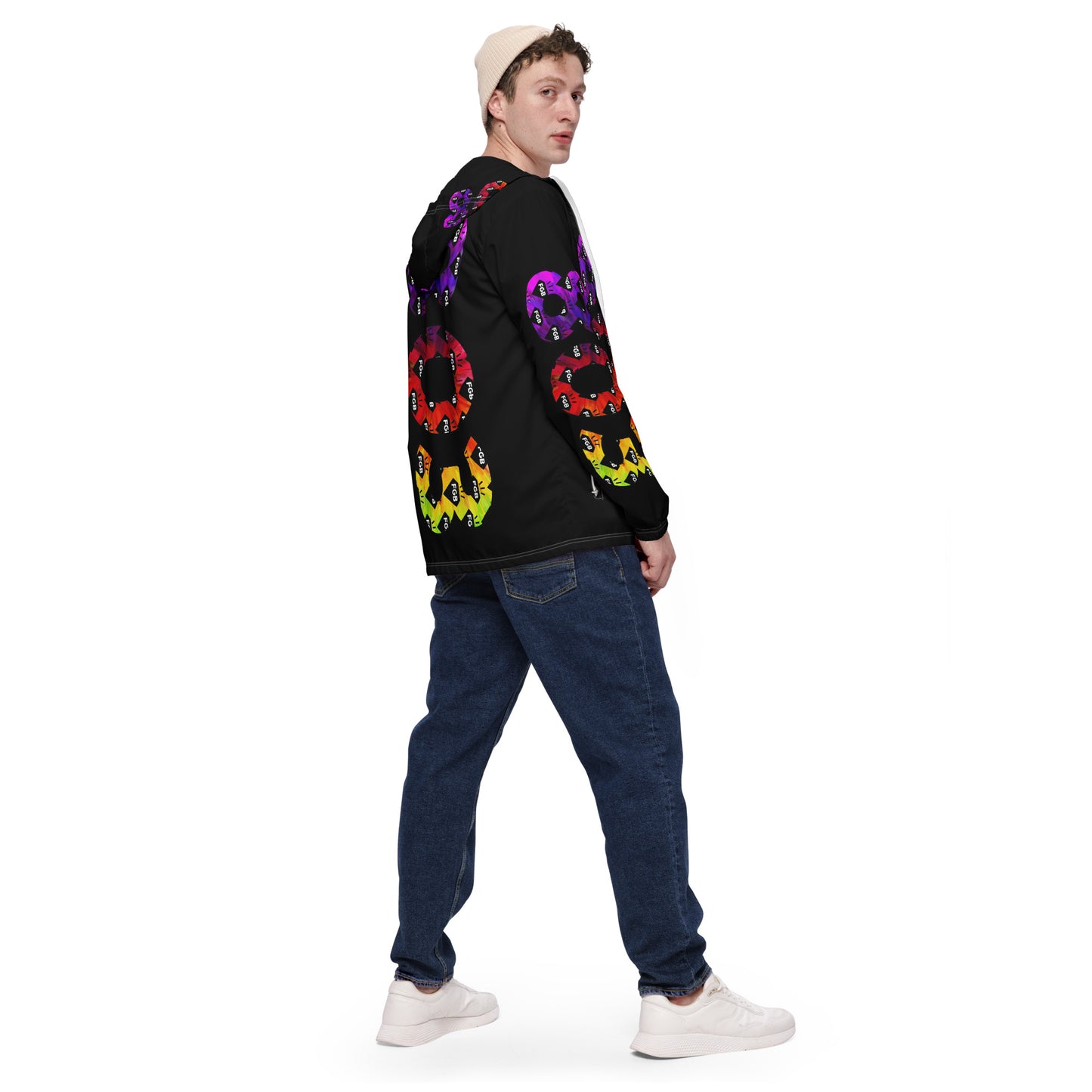 Multicolor 803 Men’s Windbreaker (Black)