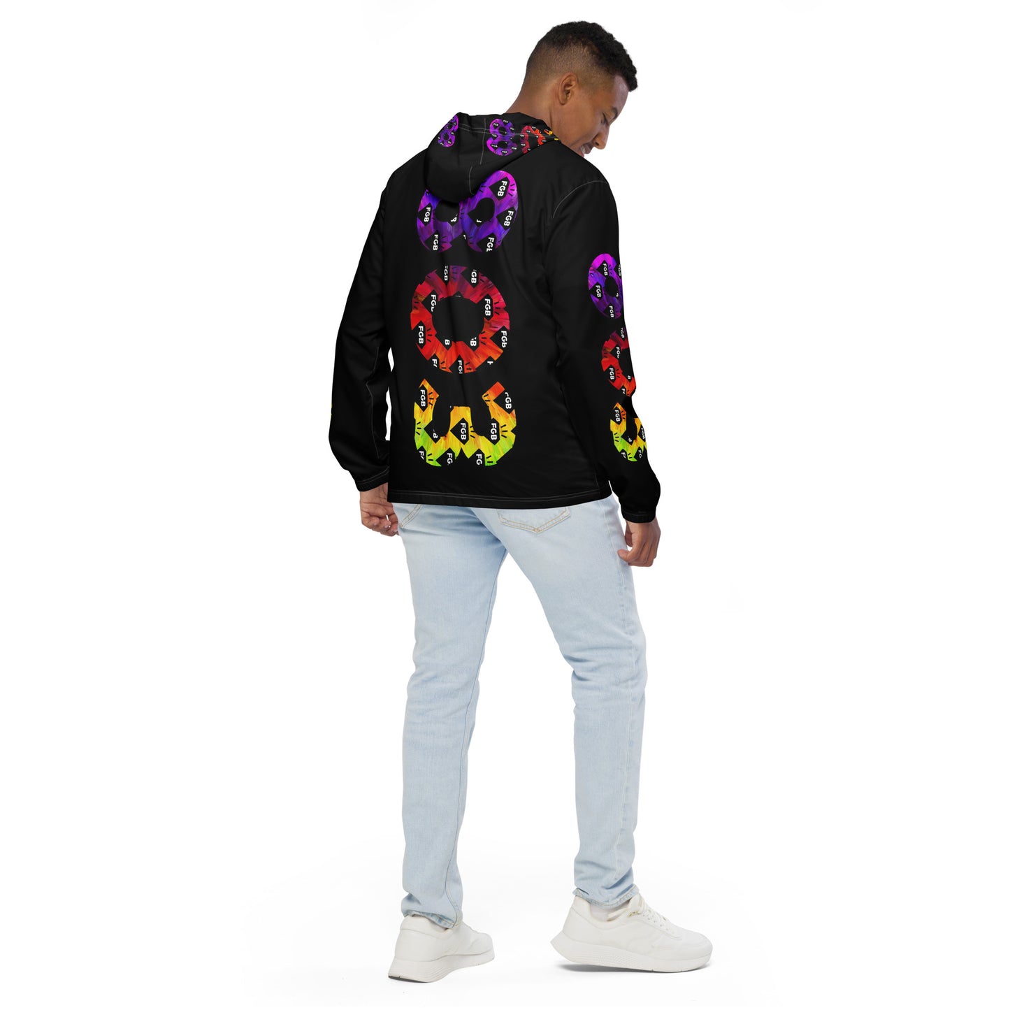 Multicolor 803 Men’s Windbreaker (Black)