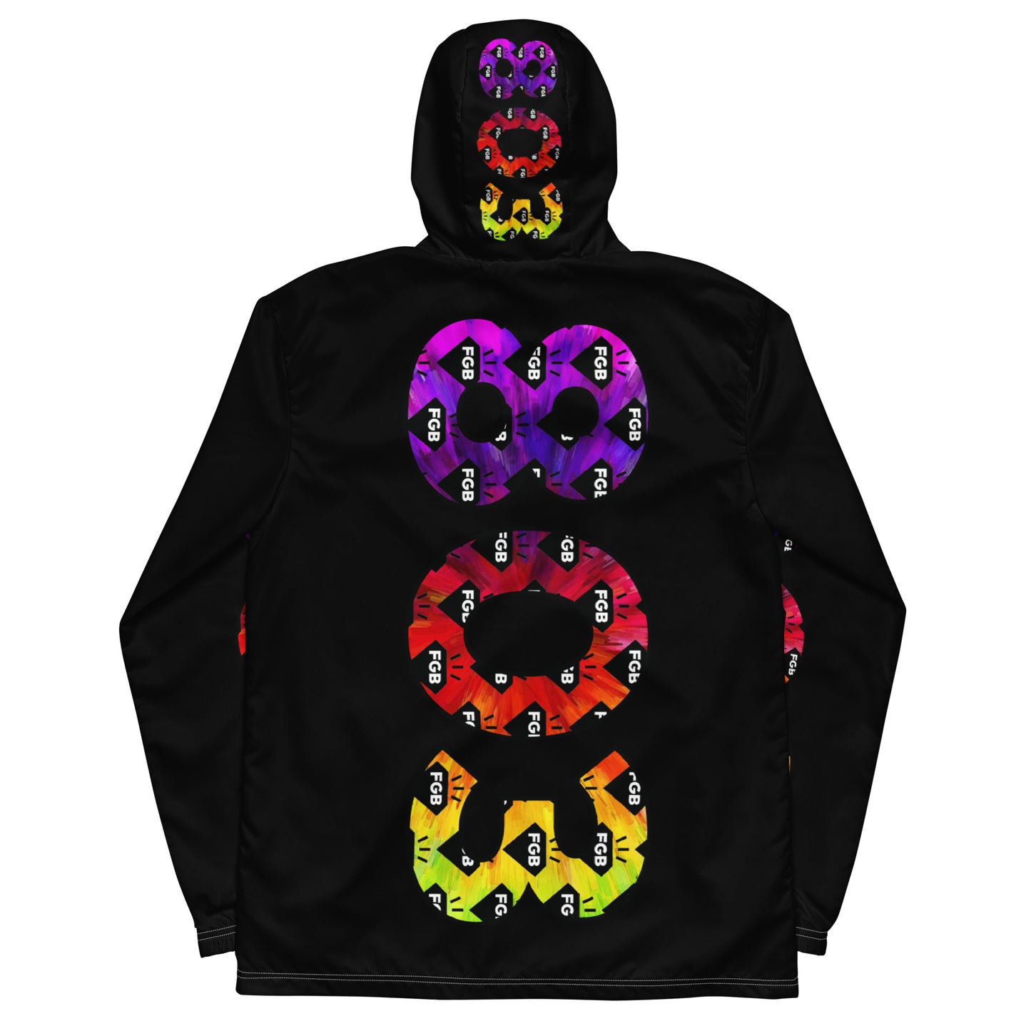 Multicolor 803 Men’s Windbreaker (Black)