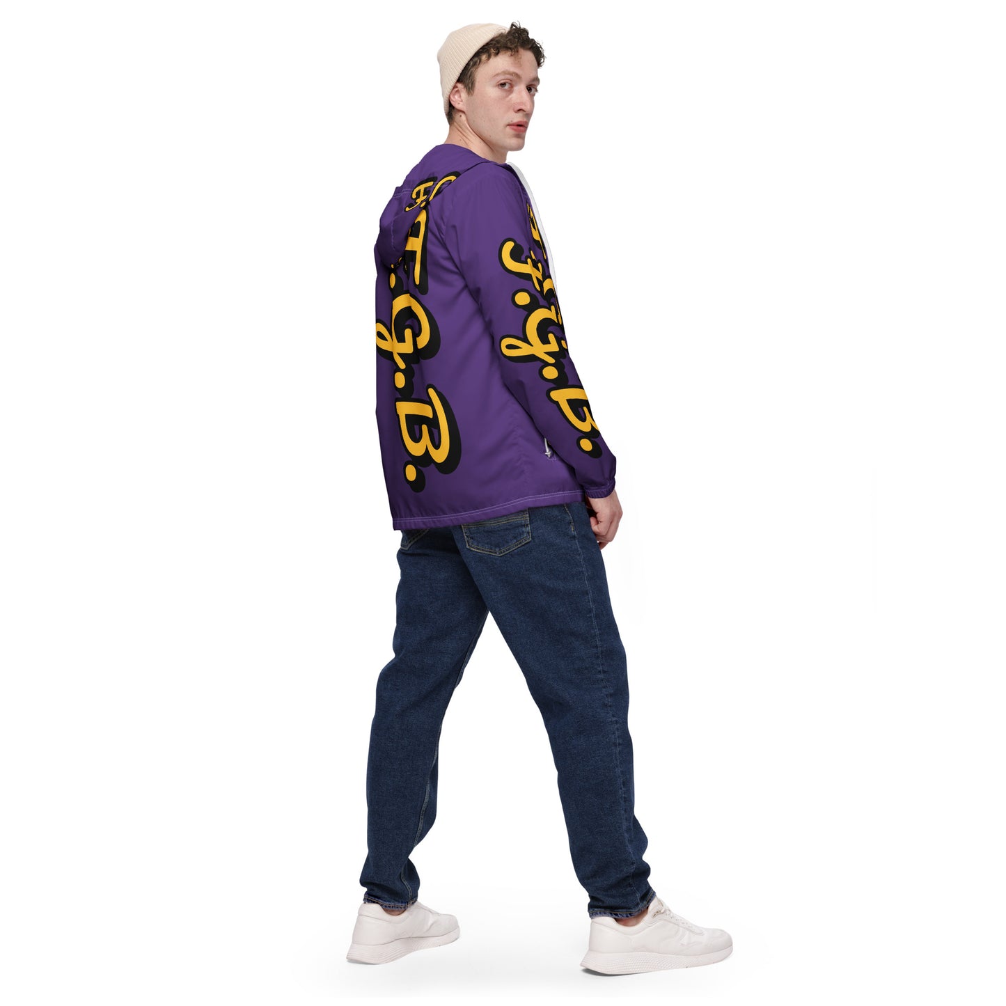 F.G.B. Men’s Windbreaker (Purple)