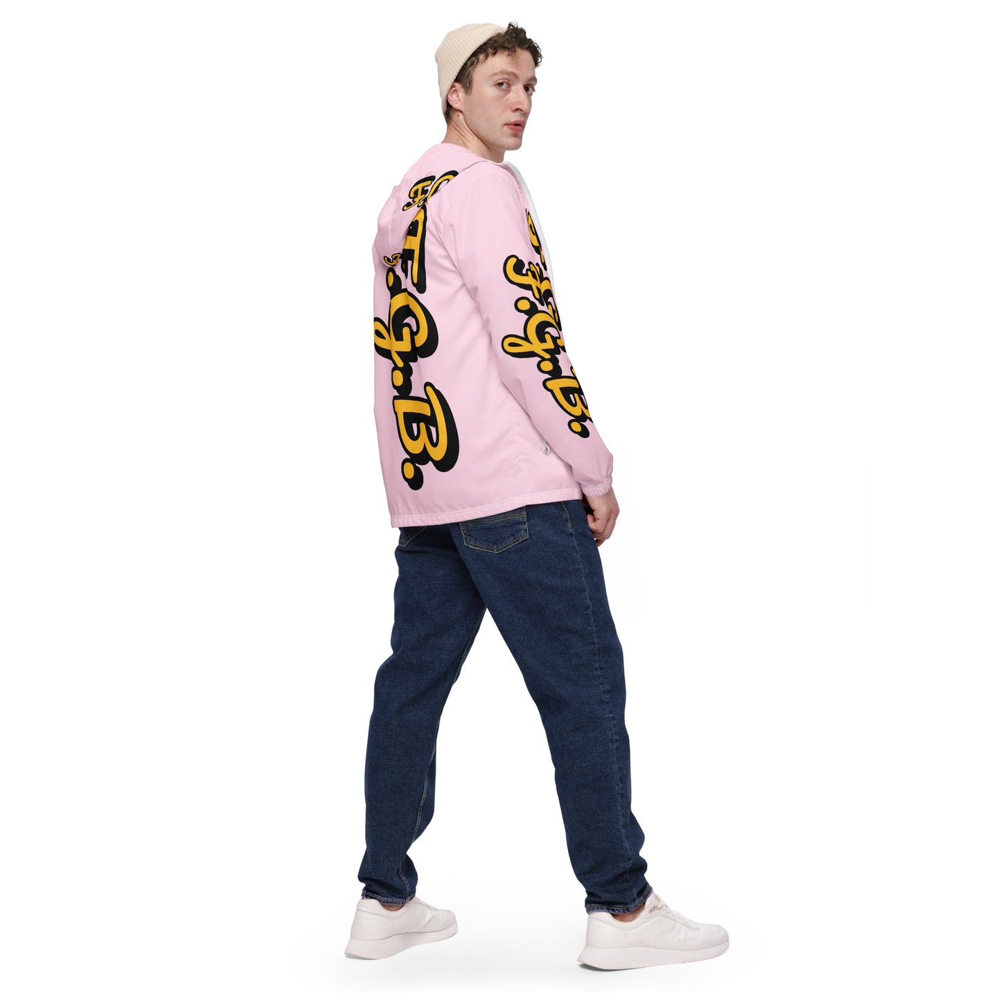 F.G.B. Men’s Windbreaker (Pink)