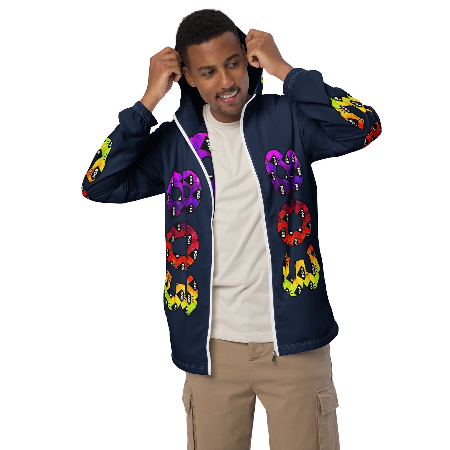 Multicolor 803 Men’s Windbreaker (Navy)