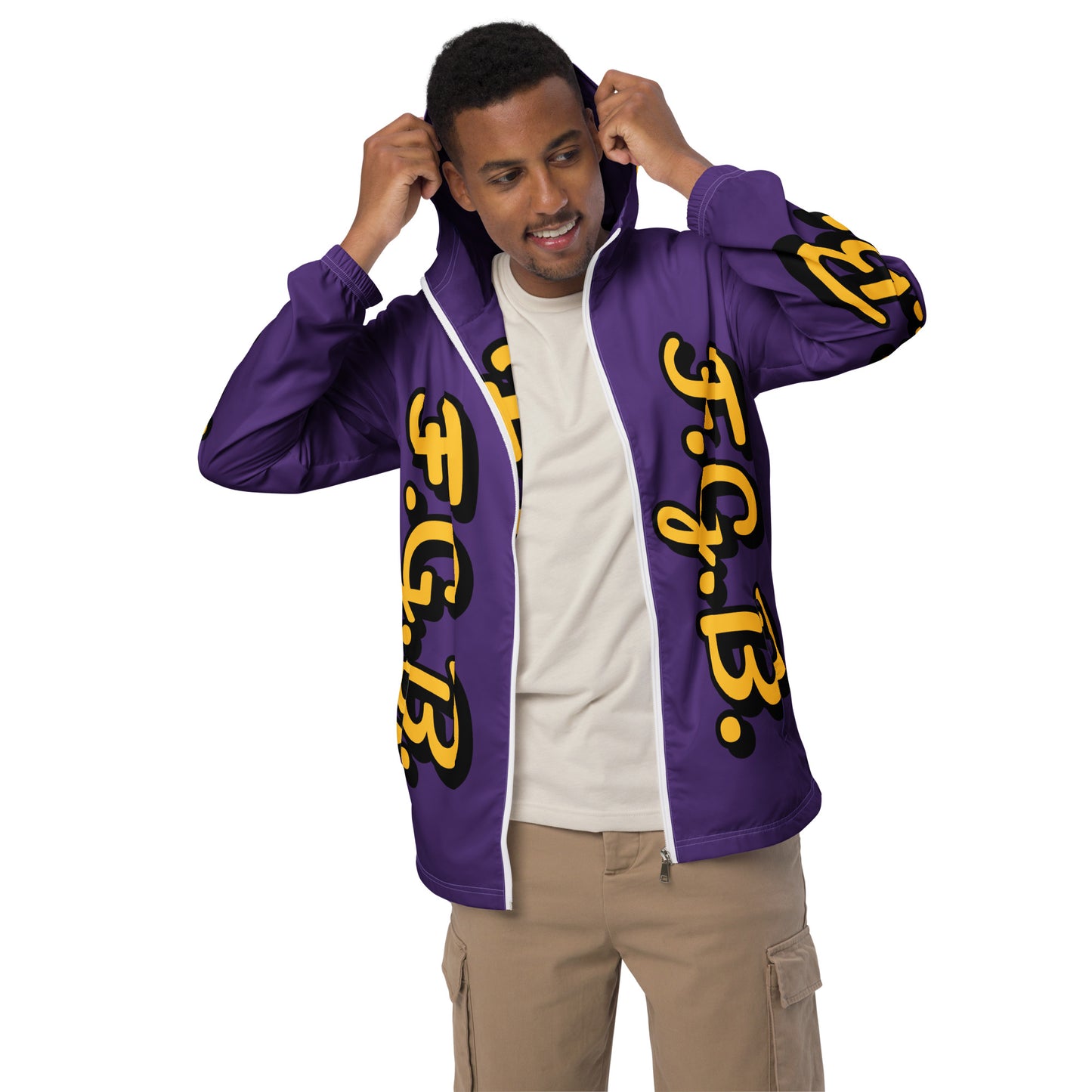 F.G.B. Men’s Windbreaker (Purple)