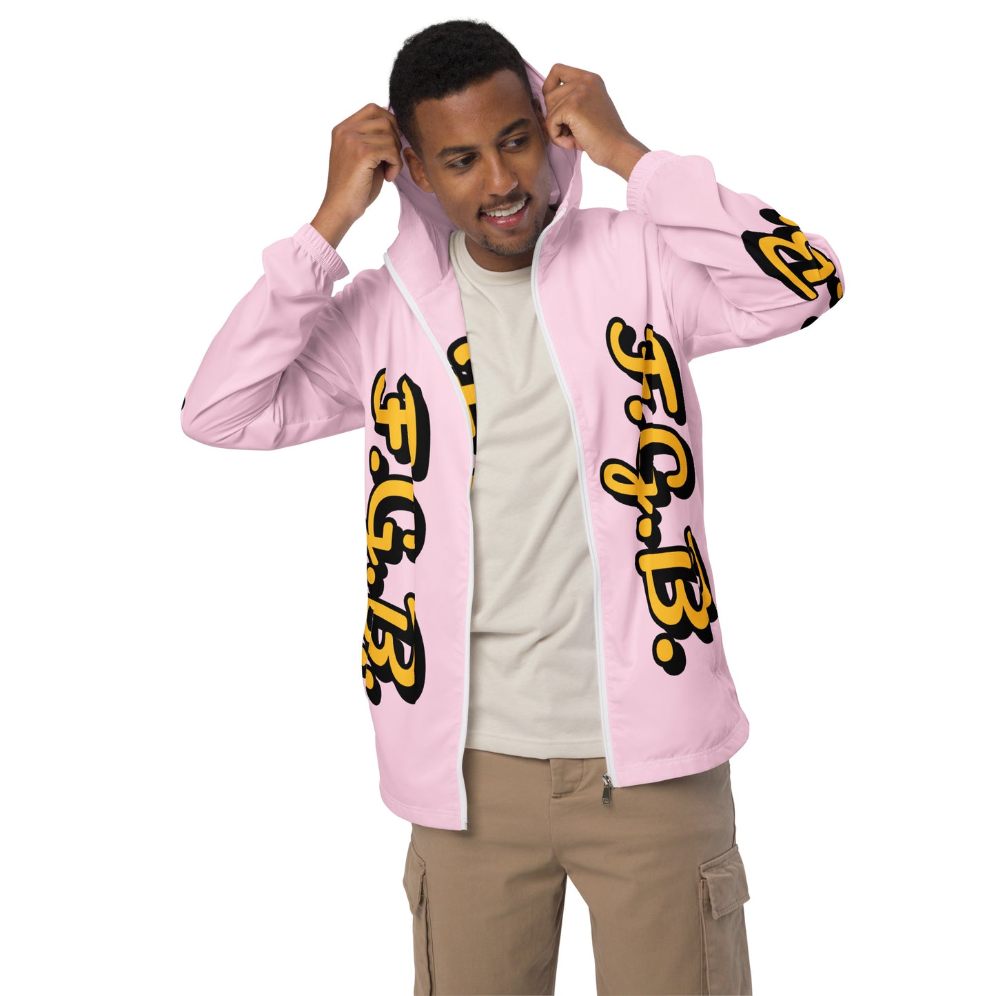 F.G.B. Men’s Windbreaker (Pink)