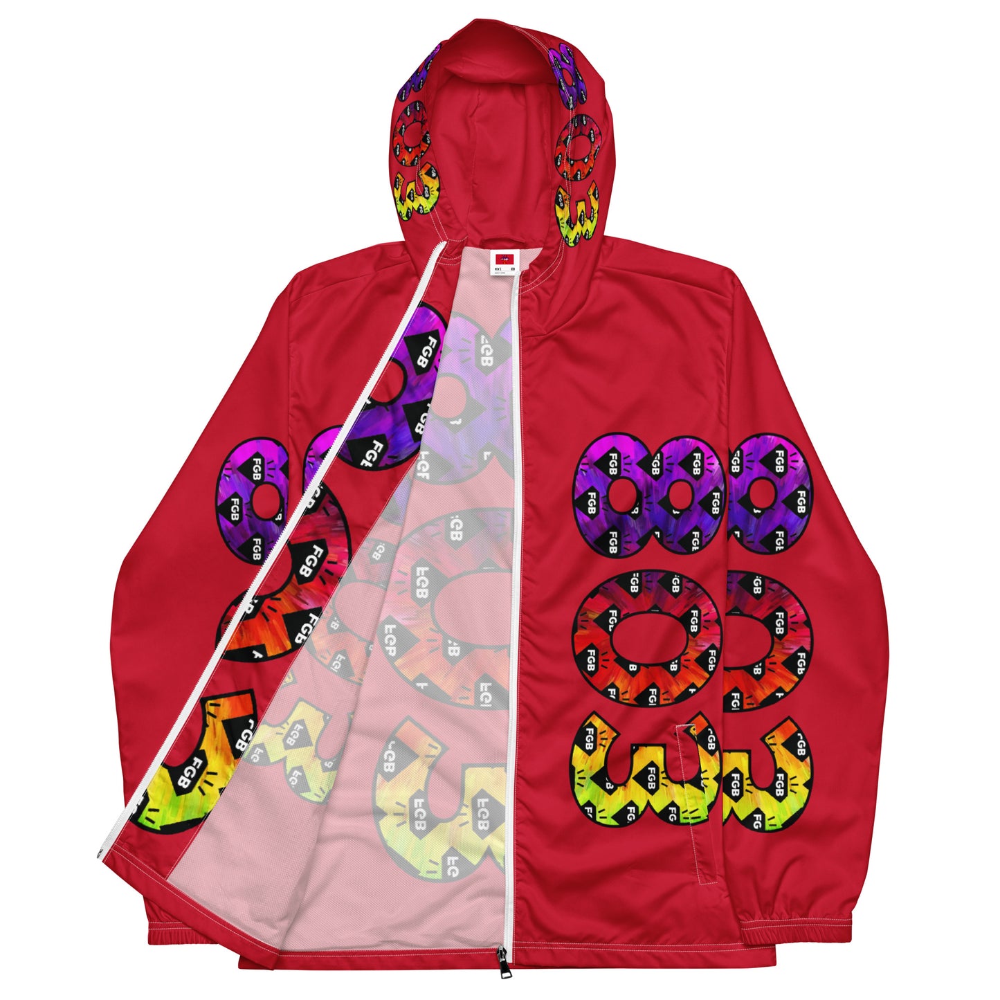 Multicolor 803 Men’s Windbreaker (Red)