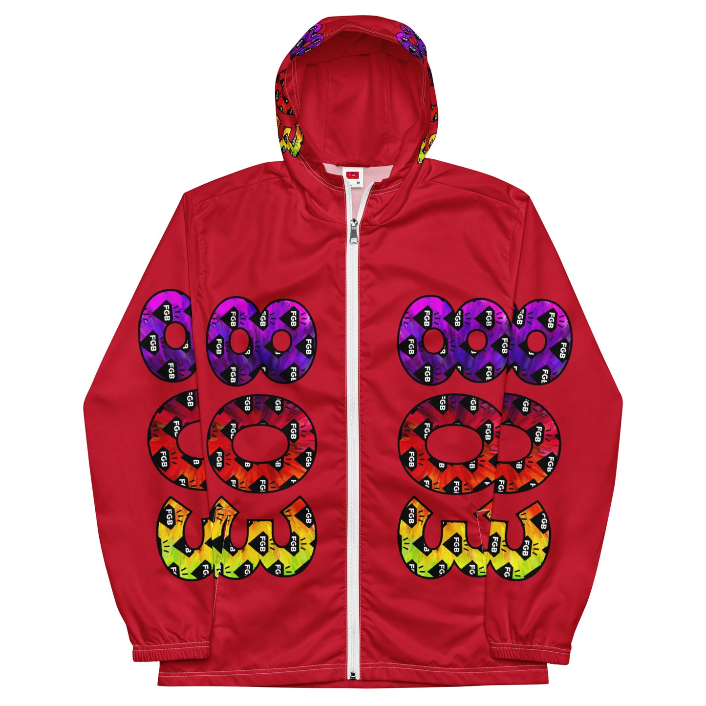 Multicolor 803 Men’s Windbreaker (Red)