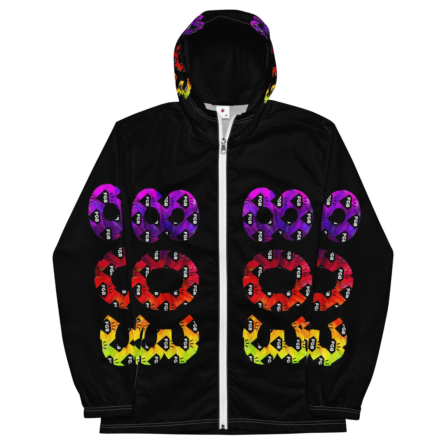 Multicolor 803 Men’s Windbreaker (Black)