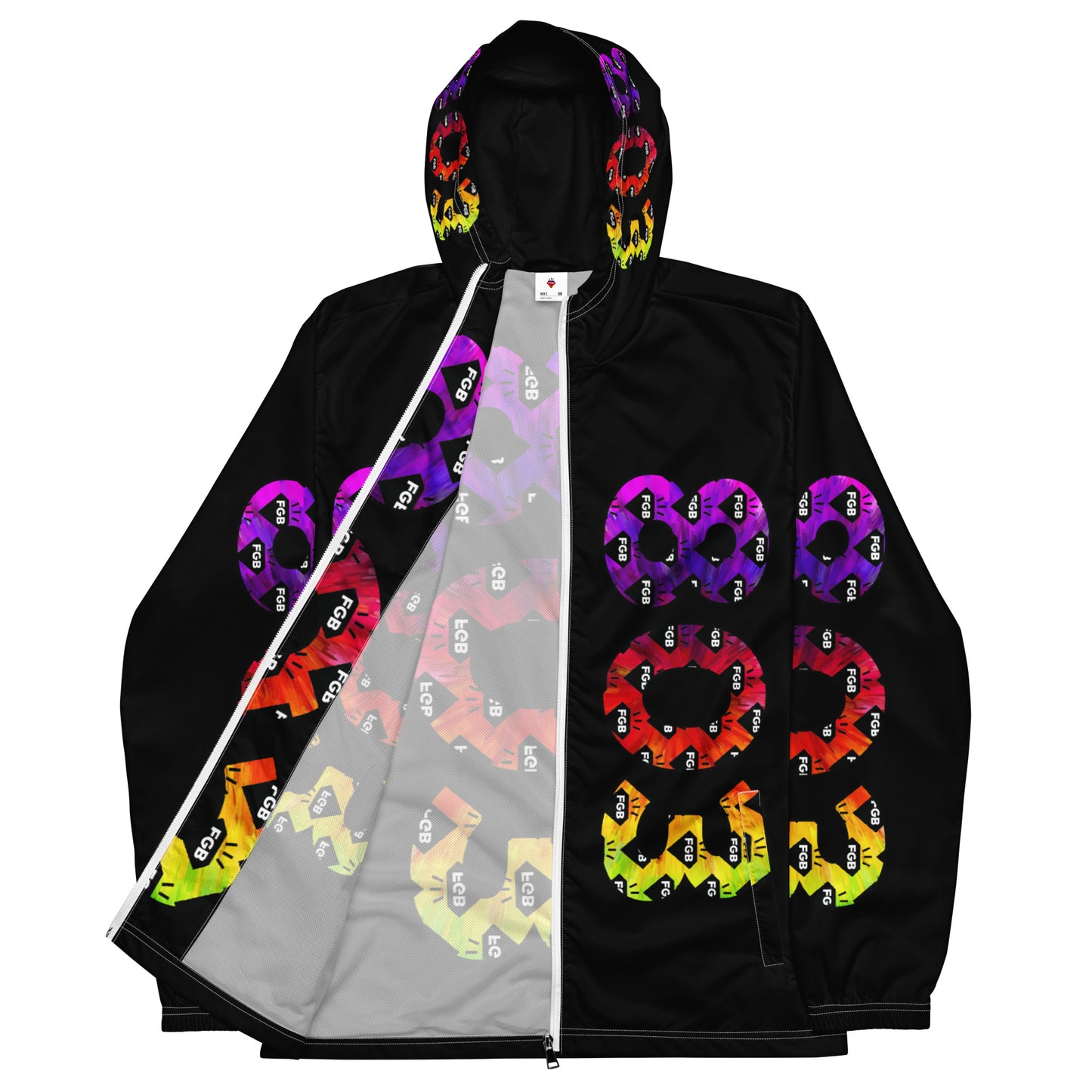 Multicolor 803 Men’s Windbreaker (Black)