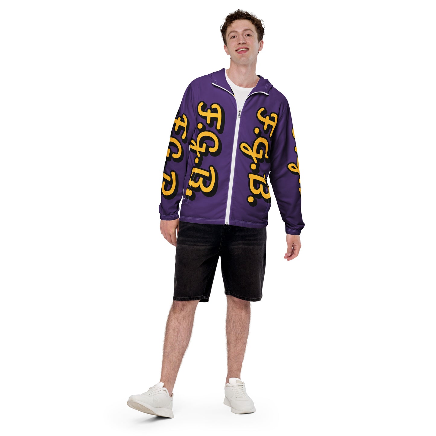 F.G.B. Men’s Windbreaker (Purple)