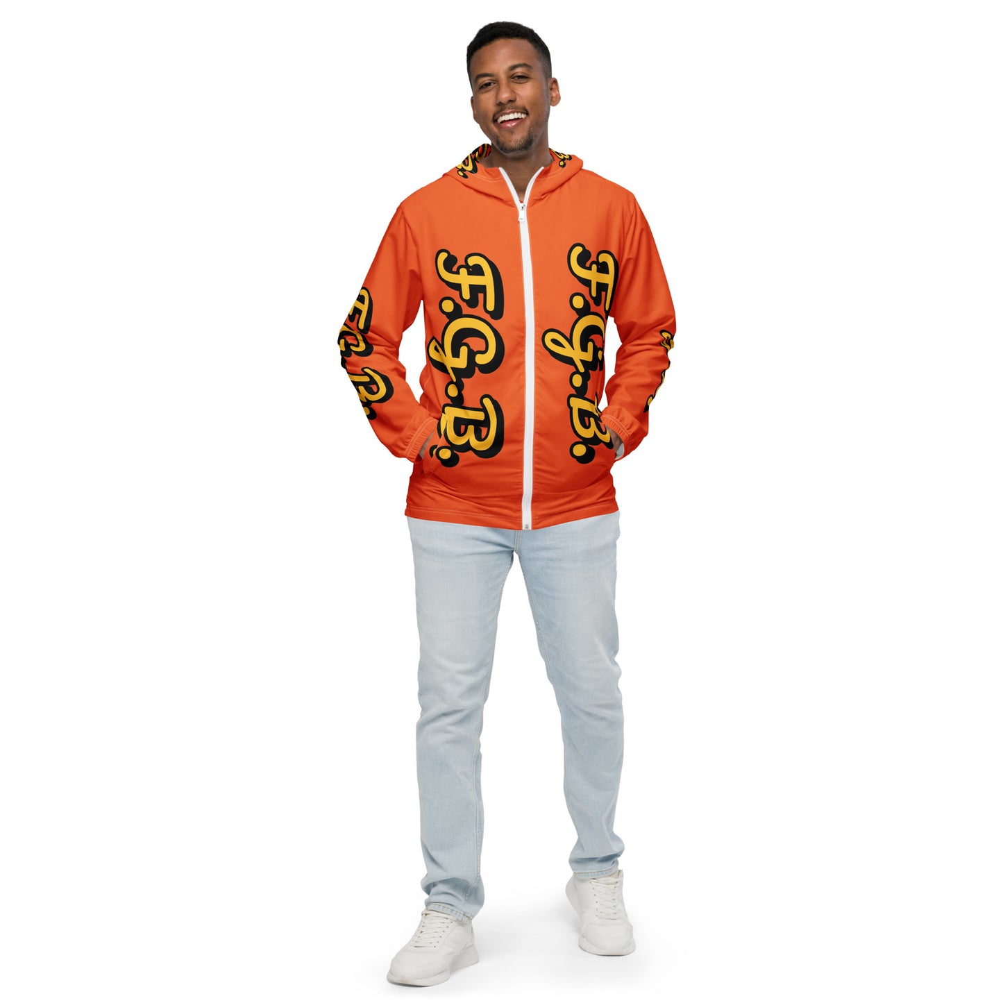 F.G.B. Men’s Windbreaker (Orange)