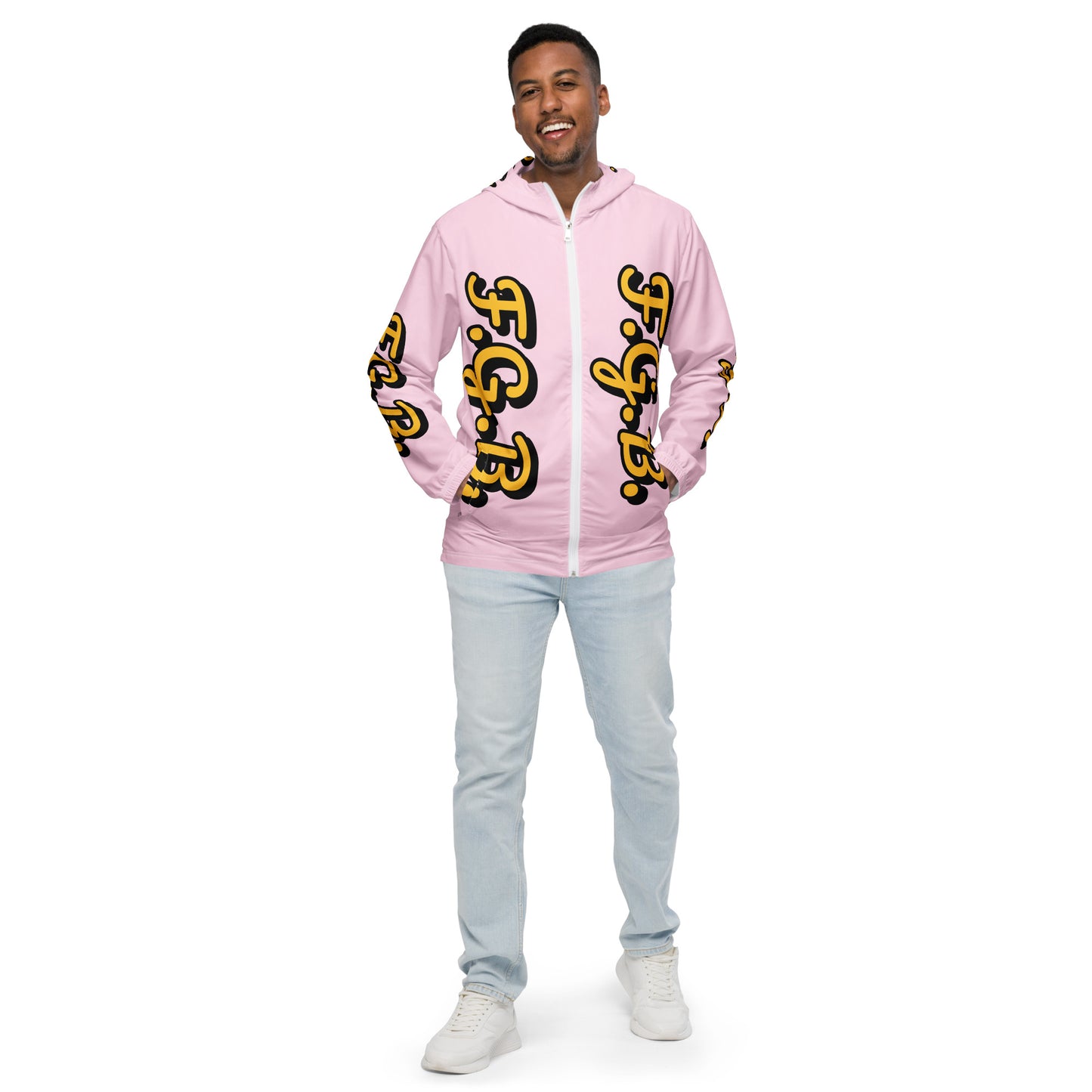 F.G.B. Men’s Windbreaker (Pink)