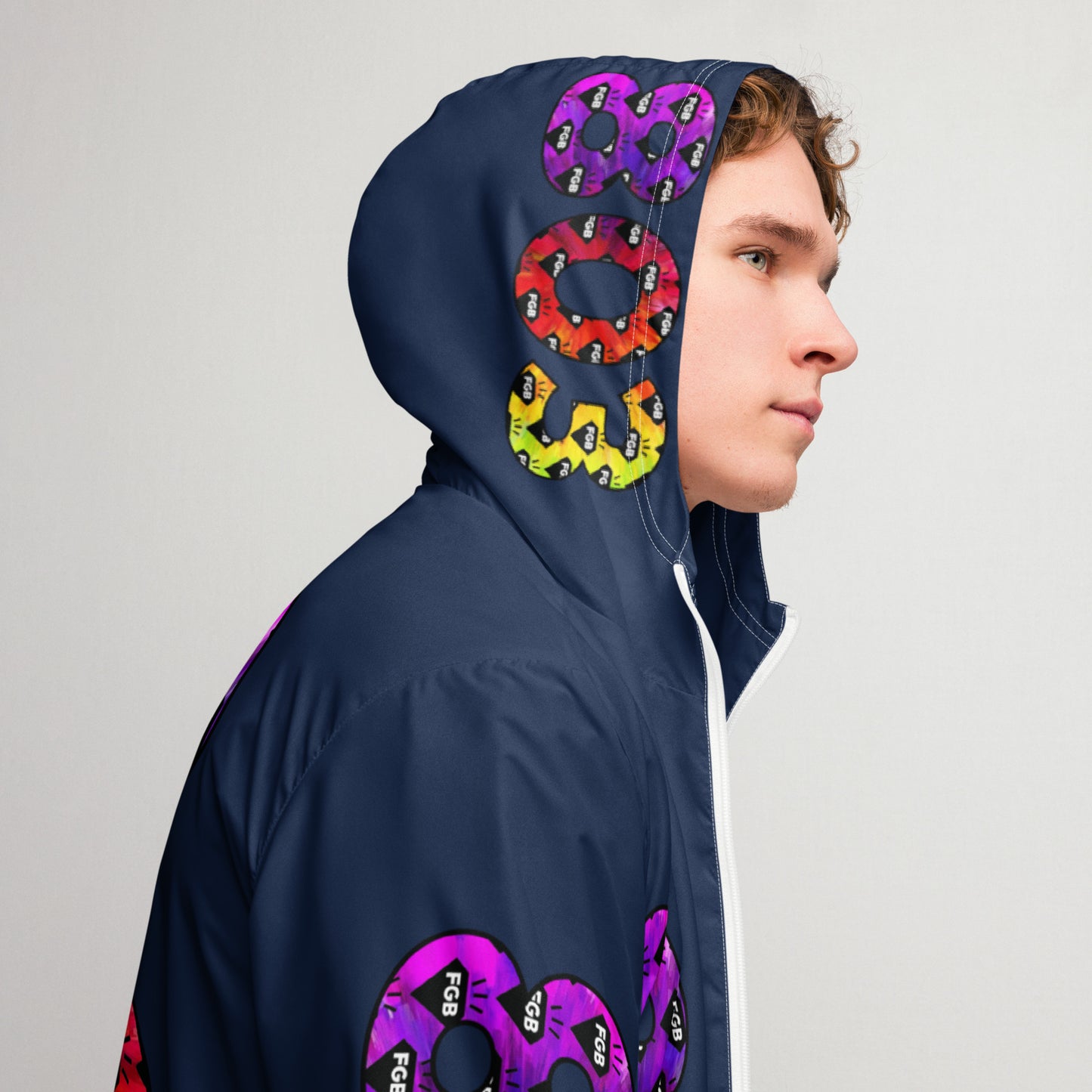 Multicolor 803 Men’s Windbreaker (Navy)