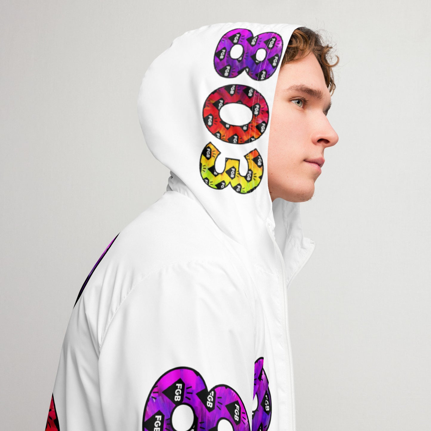 Multicolor 803 Men’s Windbreaker (White)