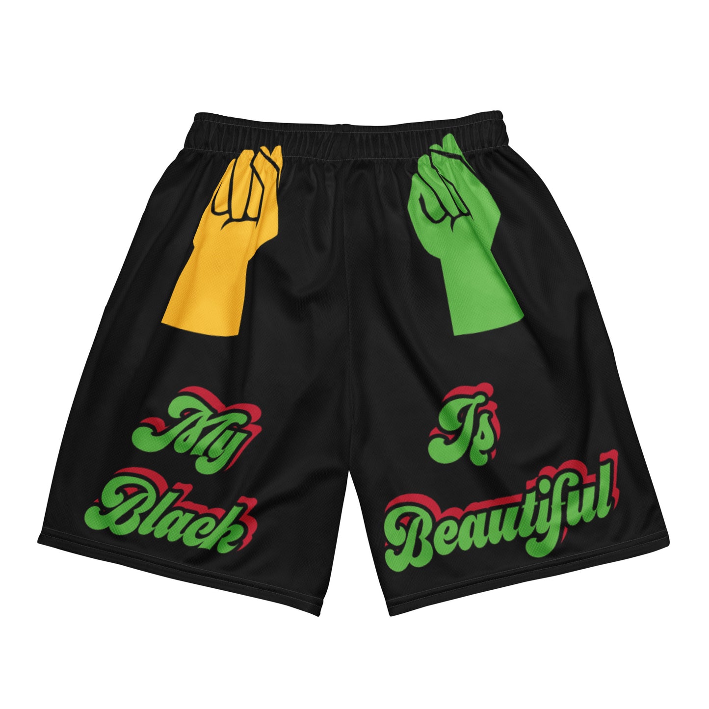 My Black Is Beautiful Unisex mesh shorts