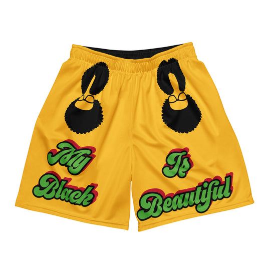 My Black Is Beautiful Unisex mesh shorts