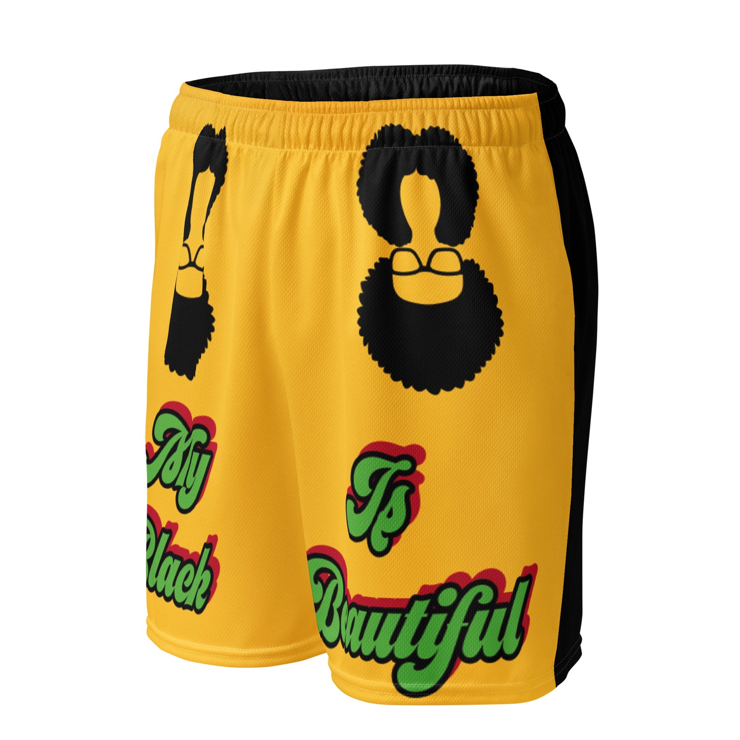 My Black Is Beautiful Unisex mesh shorts