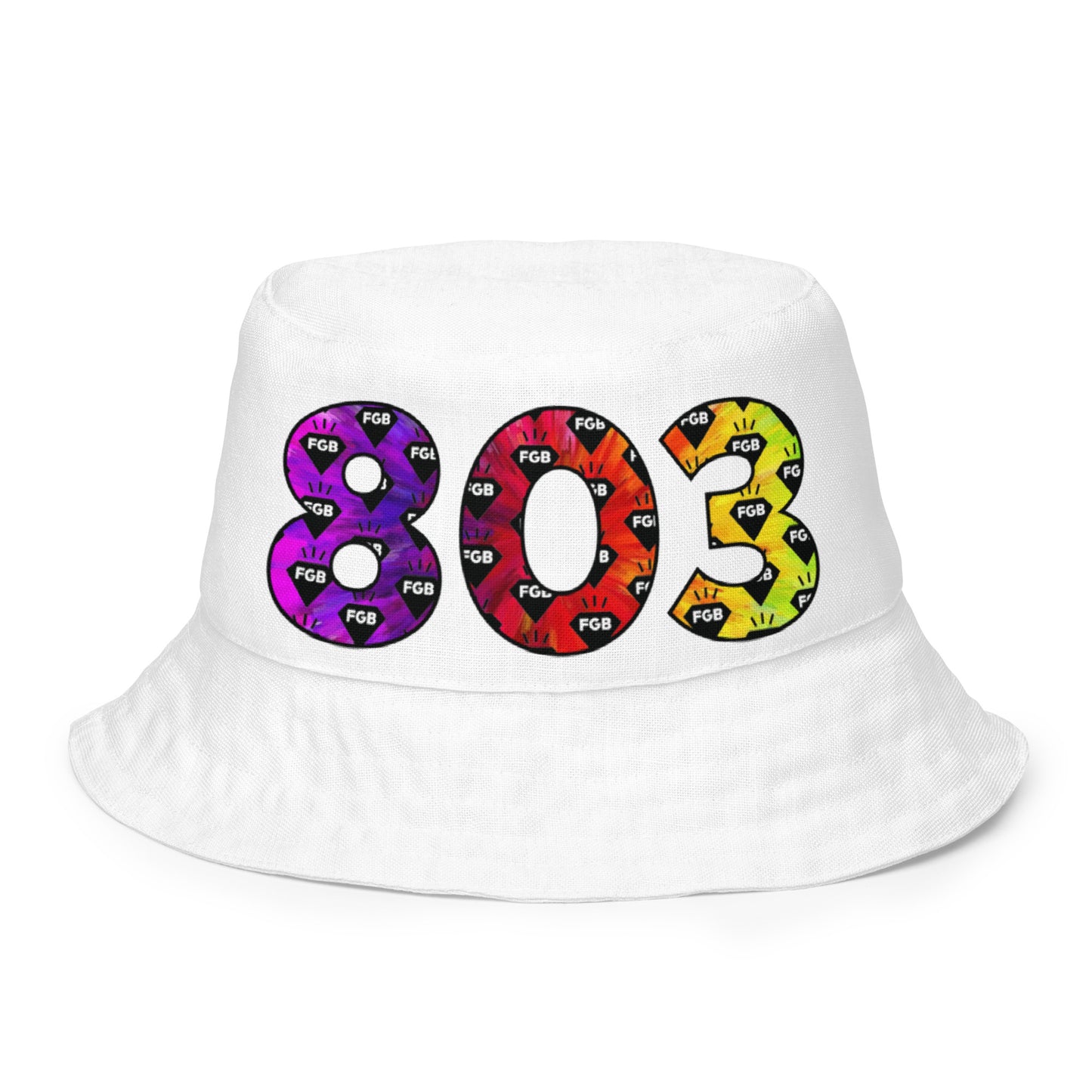 Multicolor 803 Reversible bucket hat (Black X White)