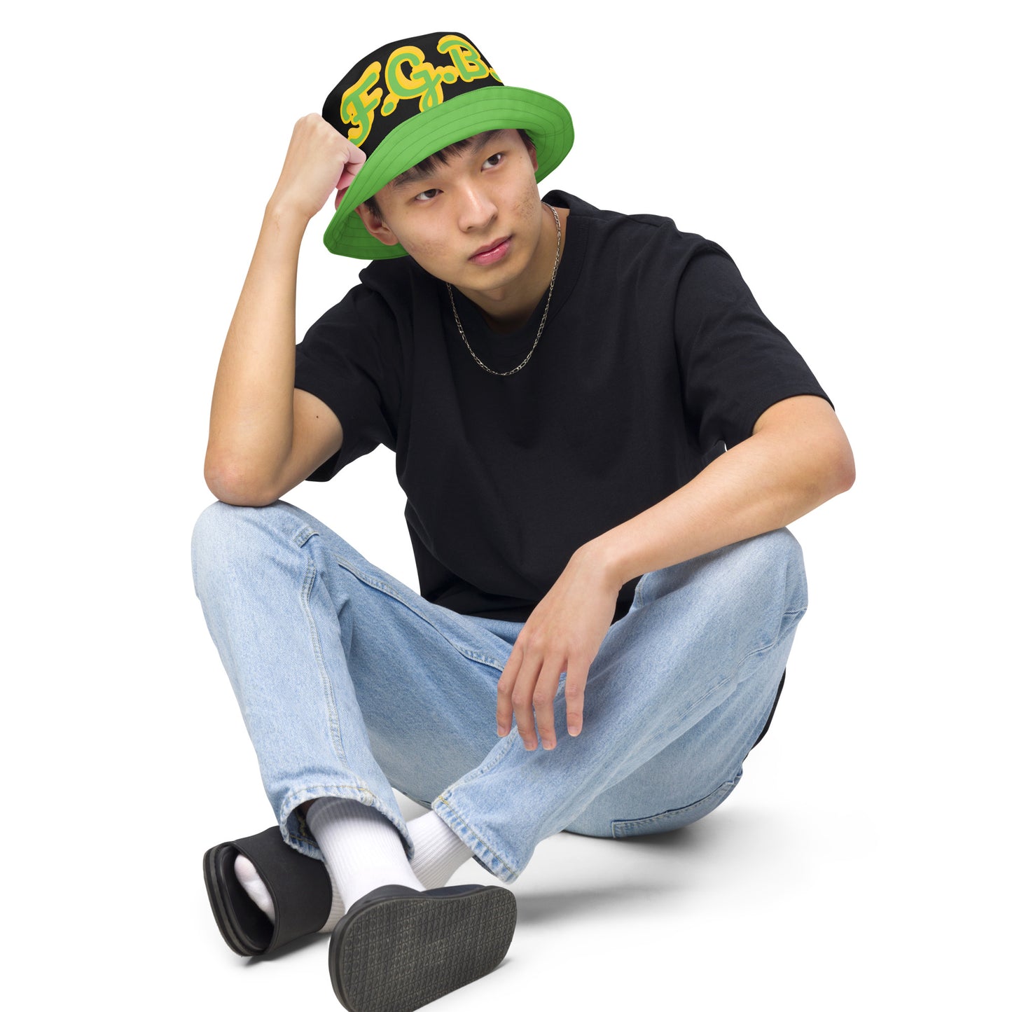 F.G.B. Reversible Bucket Hat (Green)