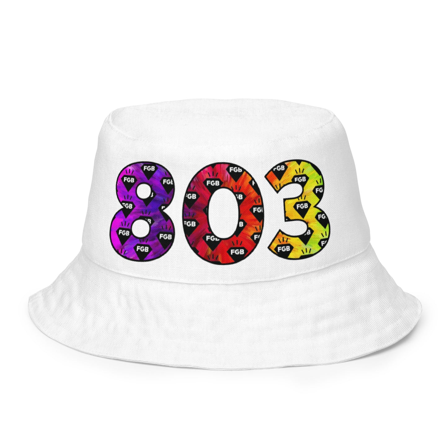 Multicolor 803 Reversible bucket hat (Black X White)