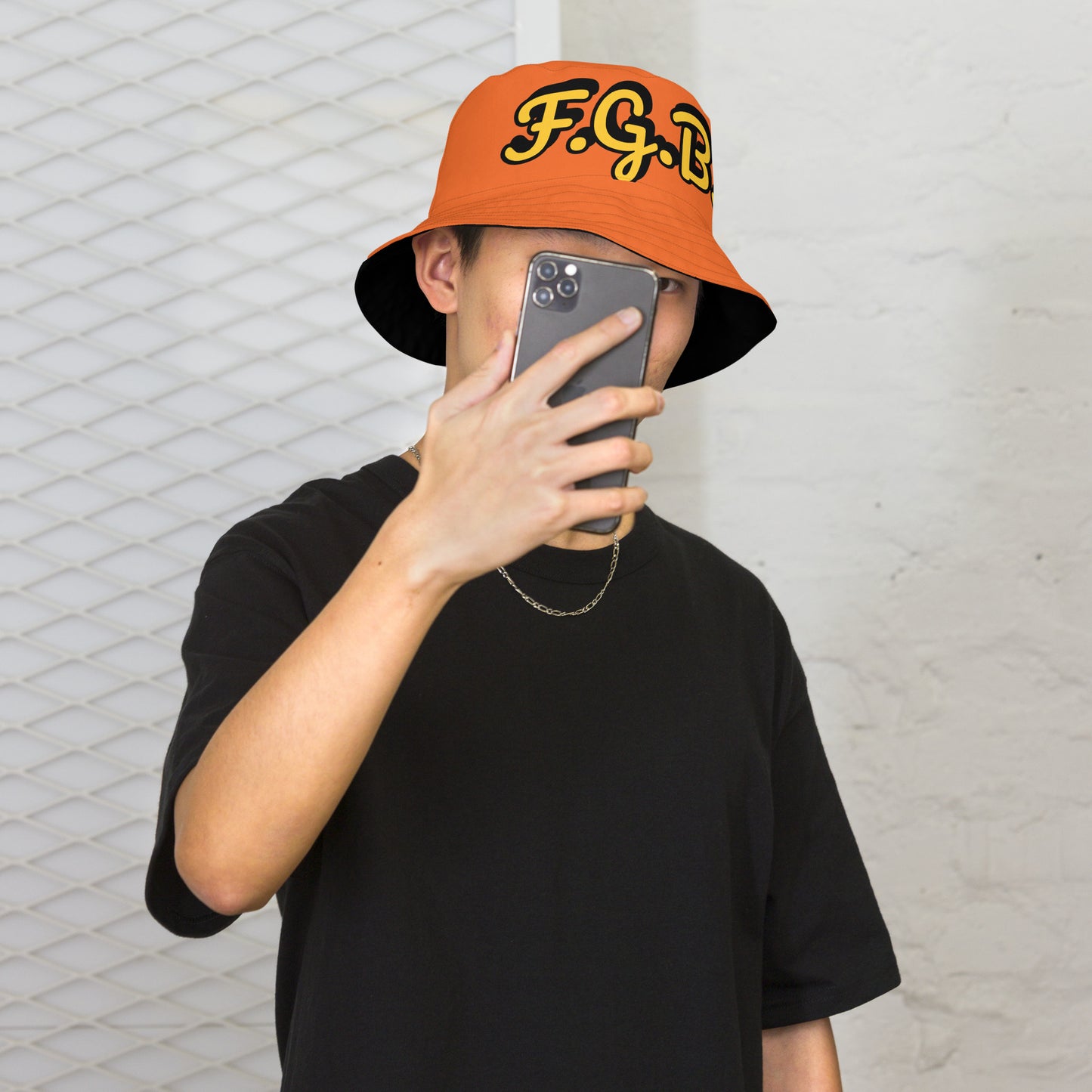 F.G.B. Reversible Bucket Hat (Orange)